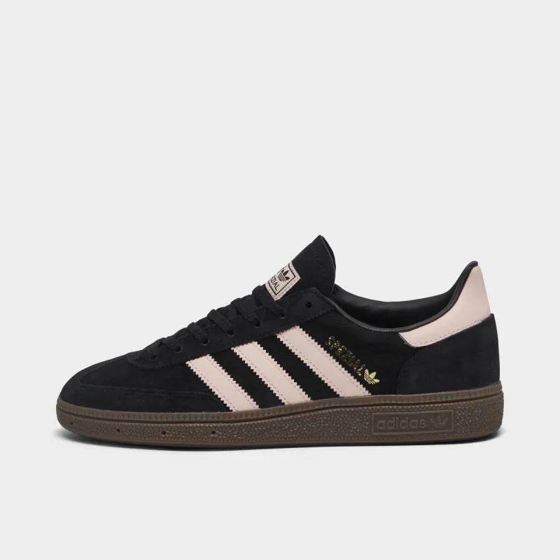 adidas Originals Women's Handball Spezial Black / Ice Pink - Gold sold by JD Sports