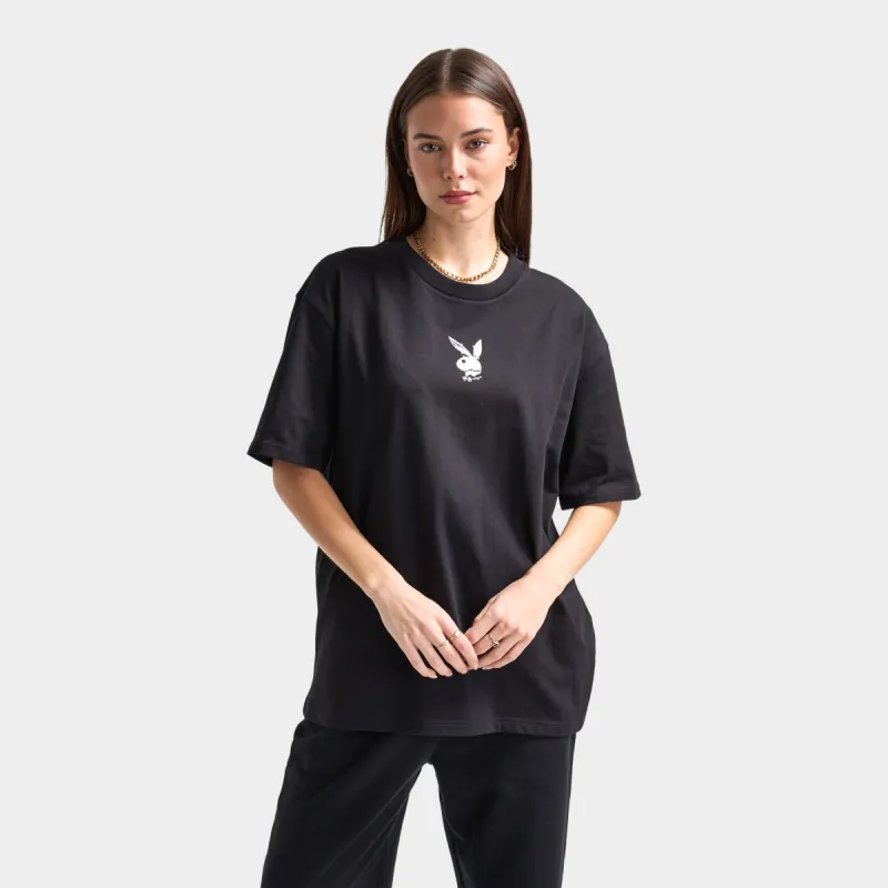 Playboy Women's Chrome RH Oversized Graphic T-Shirt / Black sold by JD Sports
