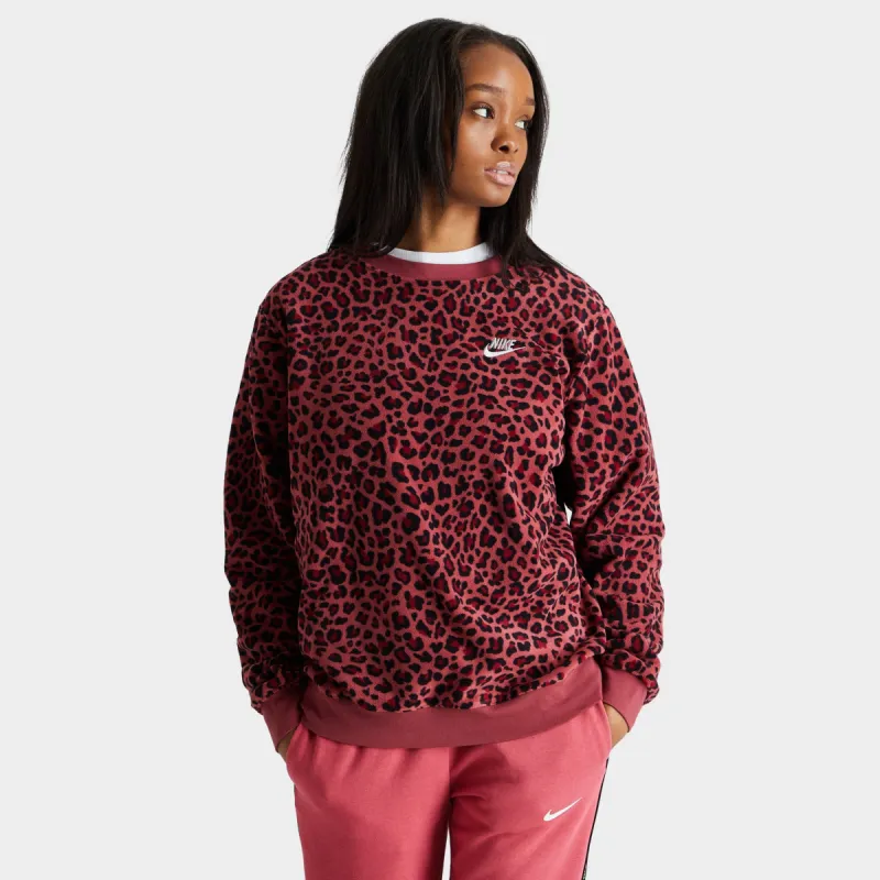 Nike Women's Sportswear Fleece Crewneck / Cedar Red sold by JD Sports
