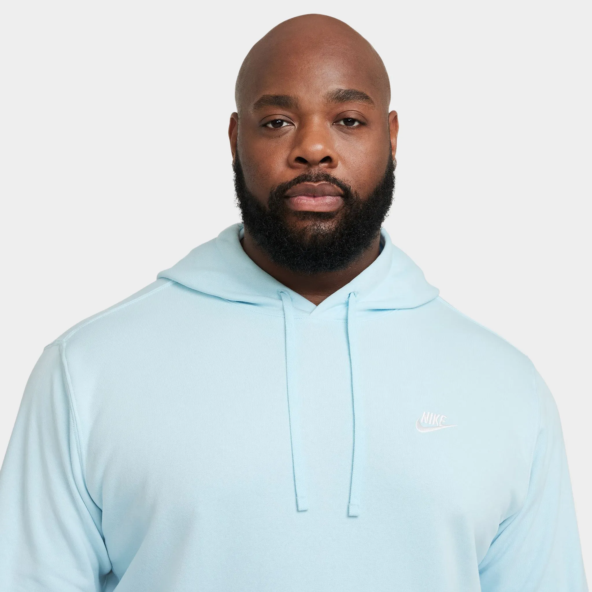 Nike Sportswear Club Fleece Pullover Hoodie Glacier Blue / Glacier Blue - White sold by JD Sports product image thumbnail 3