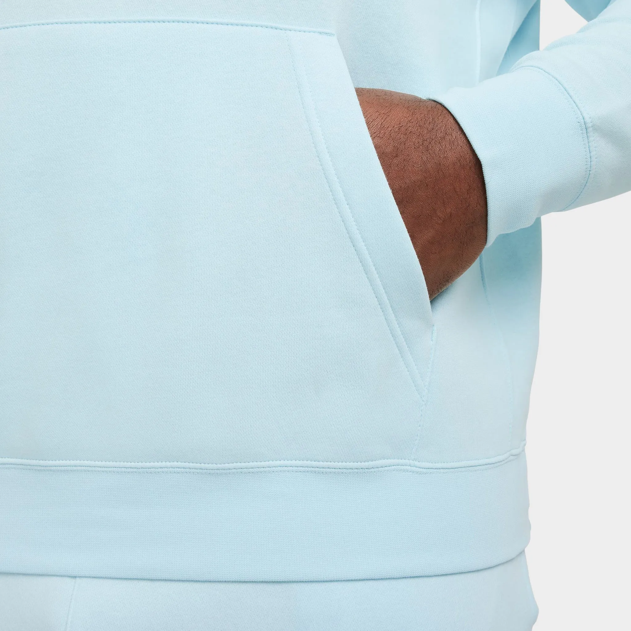 Nike Sportswear Club Fleece Pullover Hoodie Glacier Blue / Glacier Blue - White sold by JD Sports product image thumbnail 5