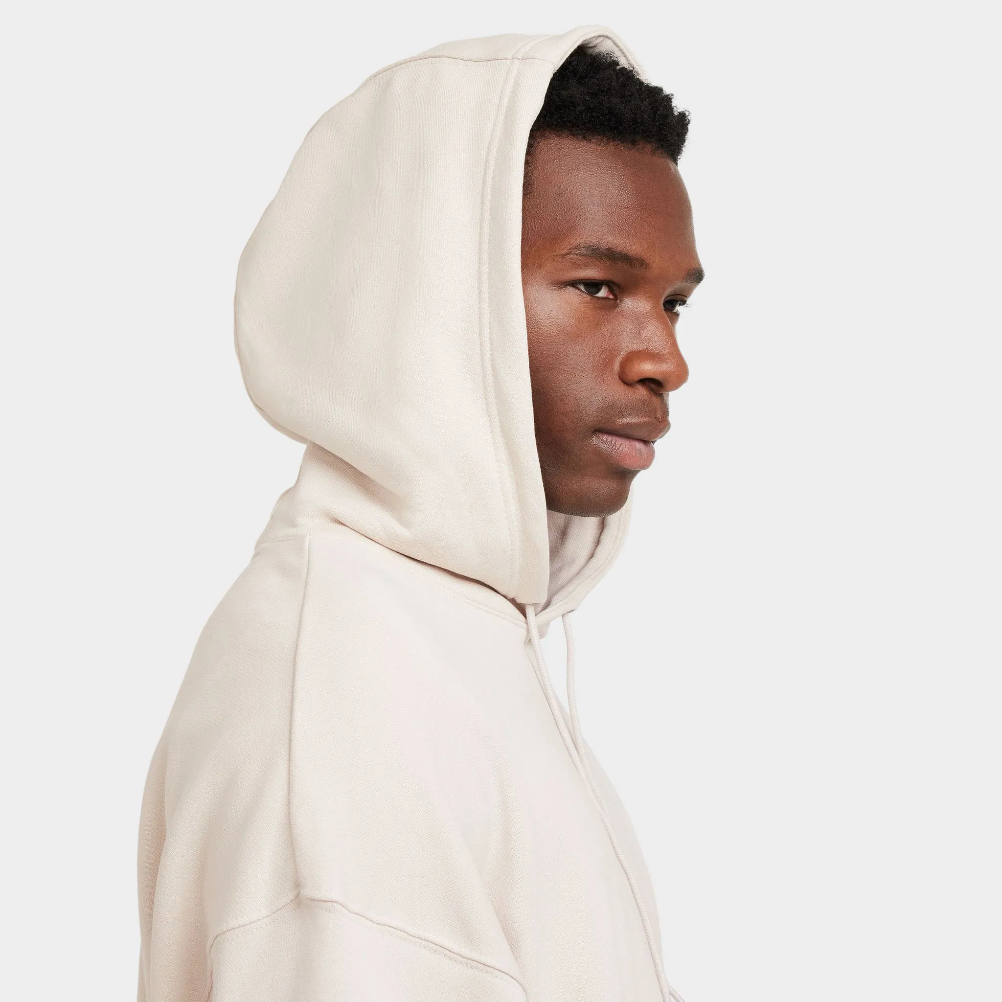 Nike Sportswear Oversized French Terry Pullover Hoodie Light Orewood Brown / Light Orewood Brown - White sold by JD Sports product image thumbnail 4