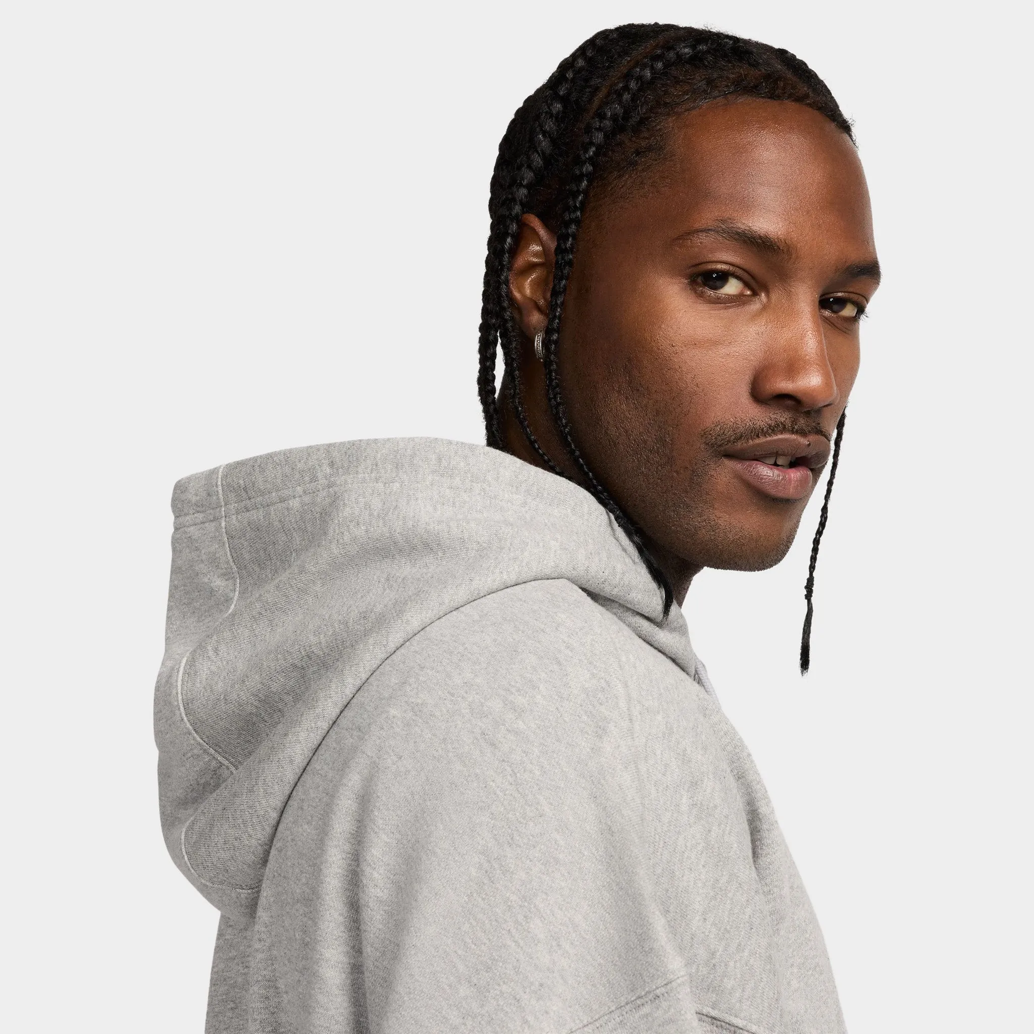 Nike Sportswear Club Fleece Oversized Pullover Hoodie / Dark Grey Heather sold by JD Sports product image thumbnail 4