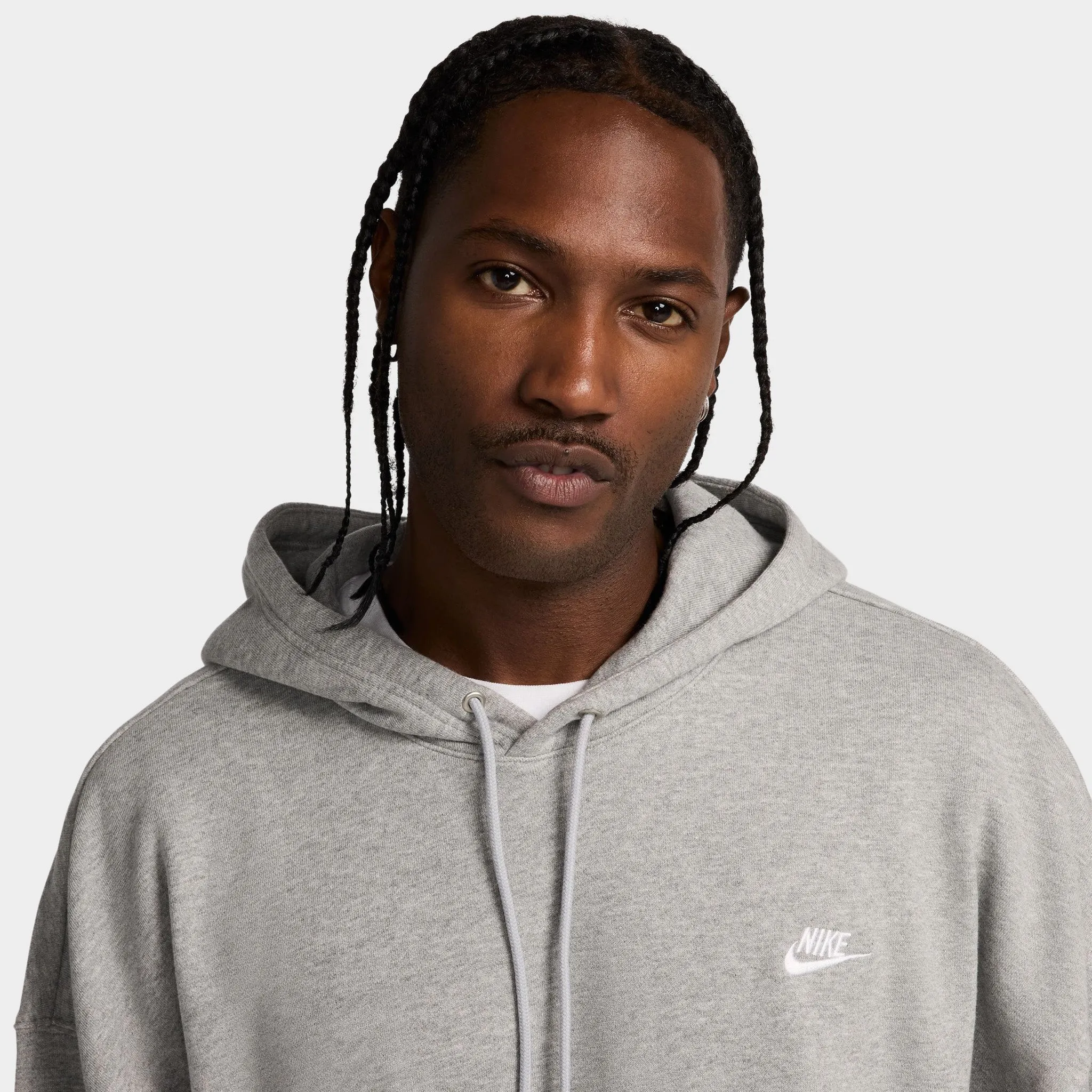 Nike Sportswear Club Fleece Oversized Pullover Hoodie / Dark Grey Heather sold by JD Sports product image thumbnail 3