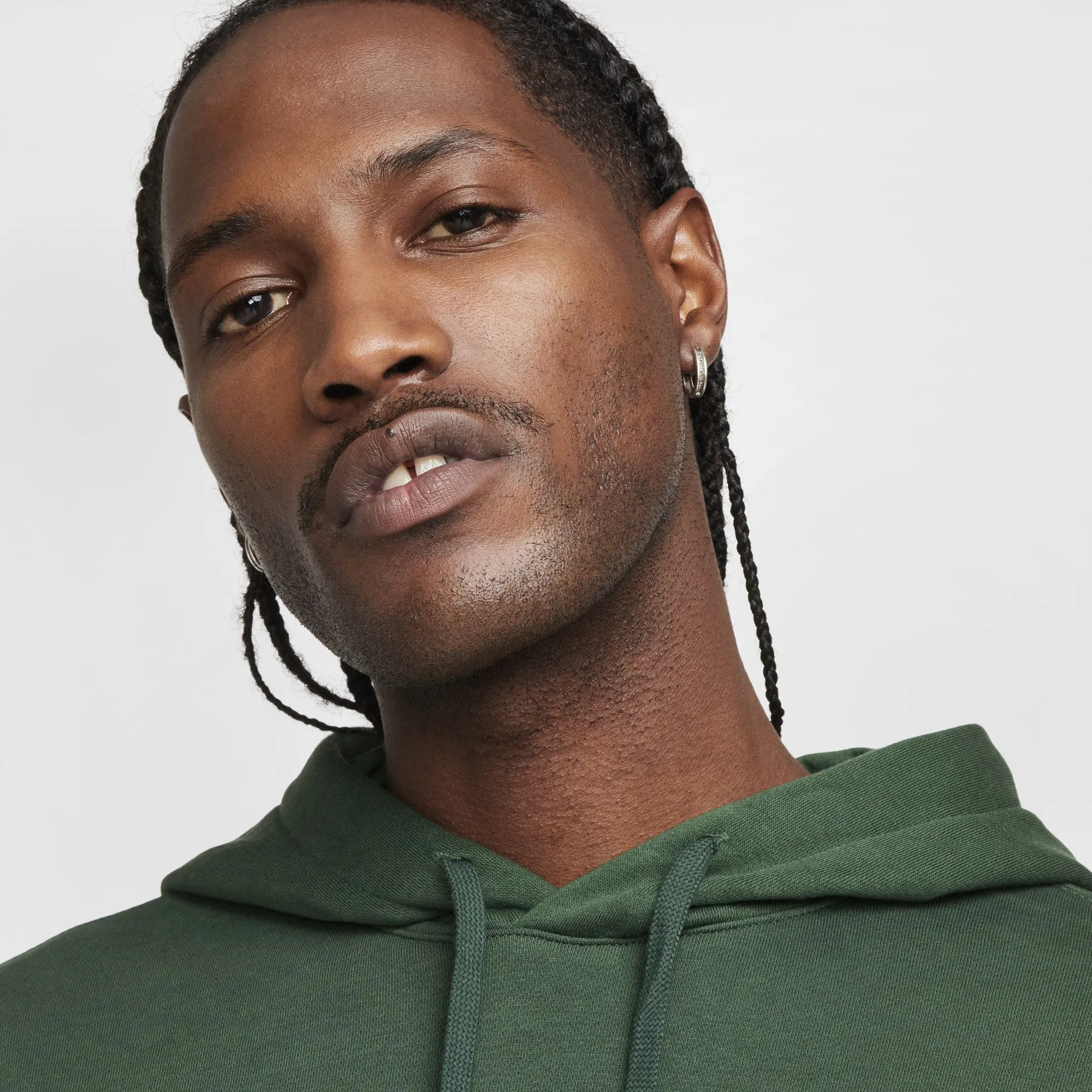 Nike Sportswear Club Fleece Pullover Hoodie Fir / Fir - White sold by JD Sports product image thumbnail 3