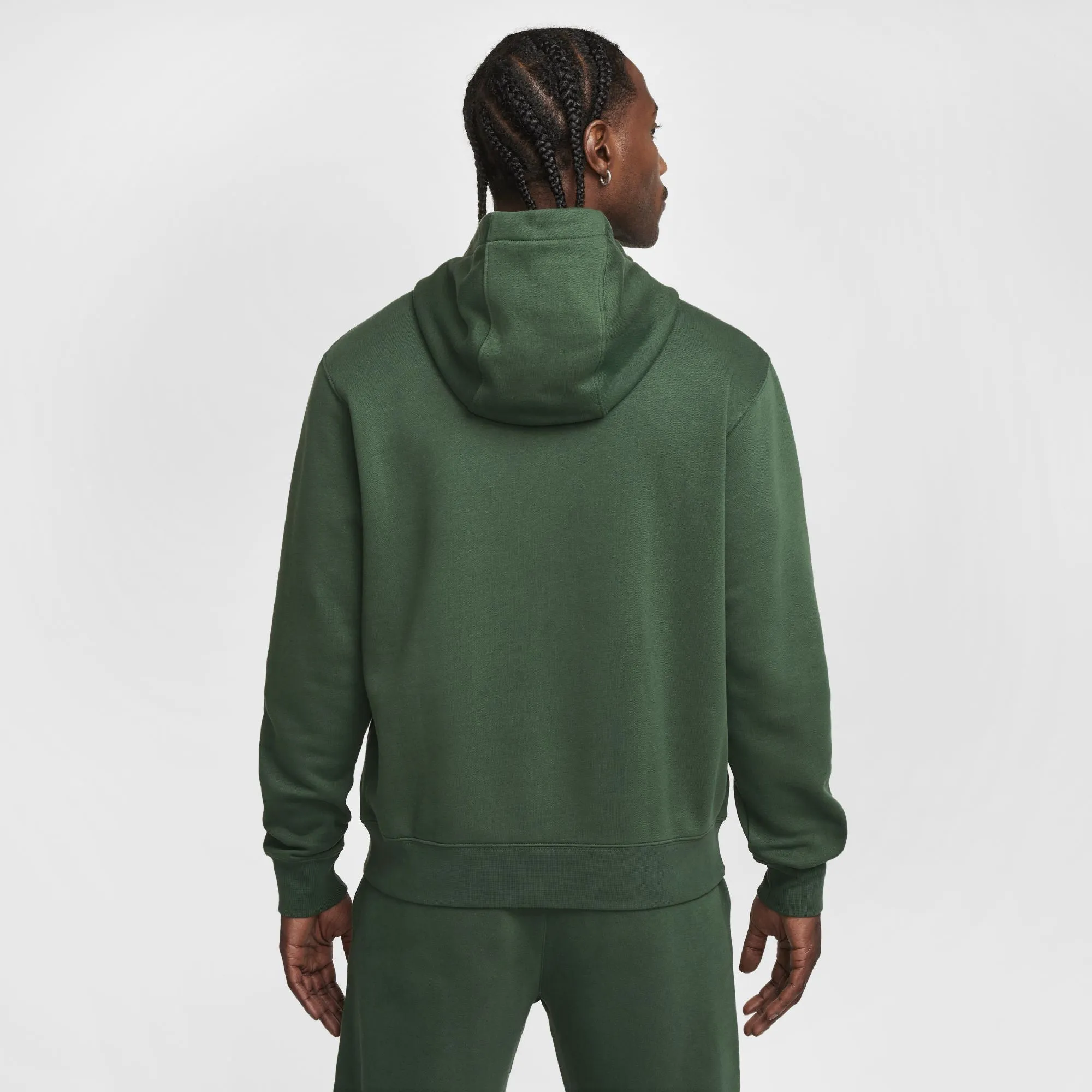 Nike Sportswear Club Fleece Pullover Hoodie Fir / Fir - White sold by JD Sports product image thumbnail 2
