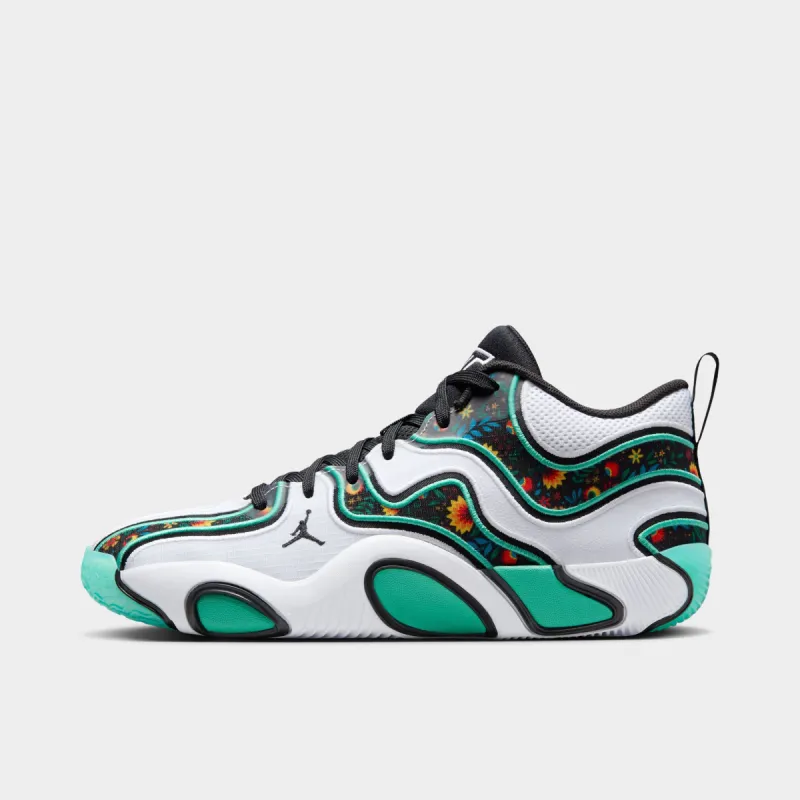 Jordan Tatum 3 White / Black - Kinetic Green sold by JD Sports