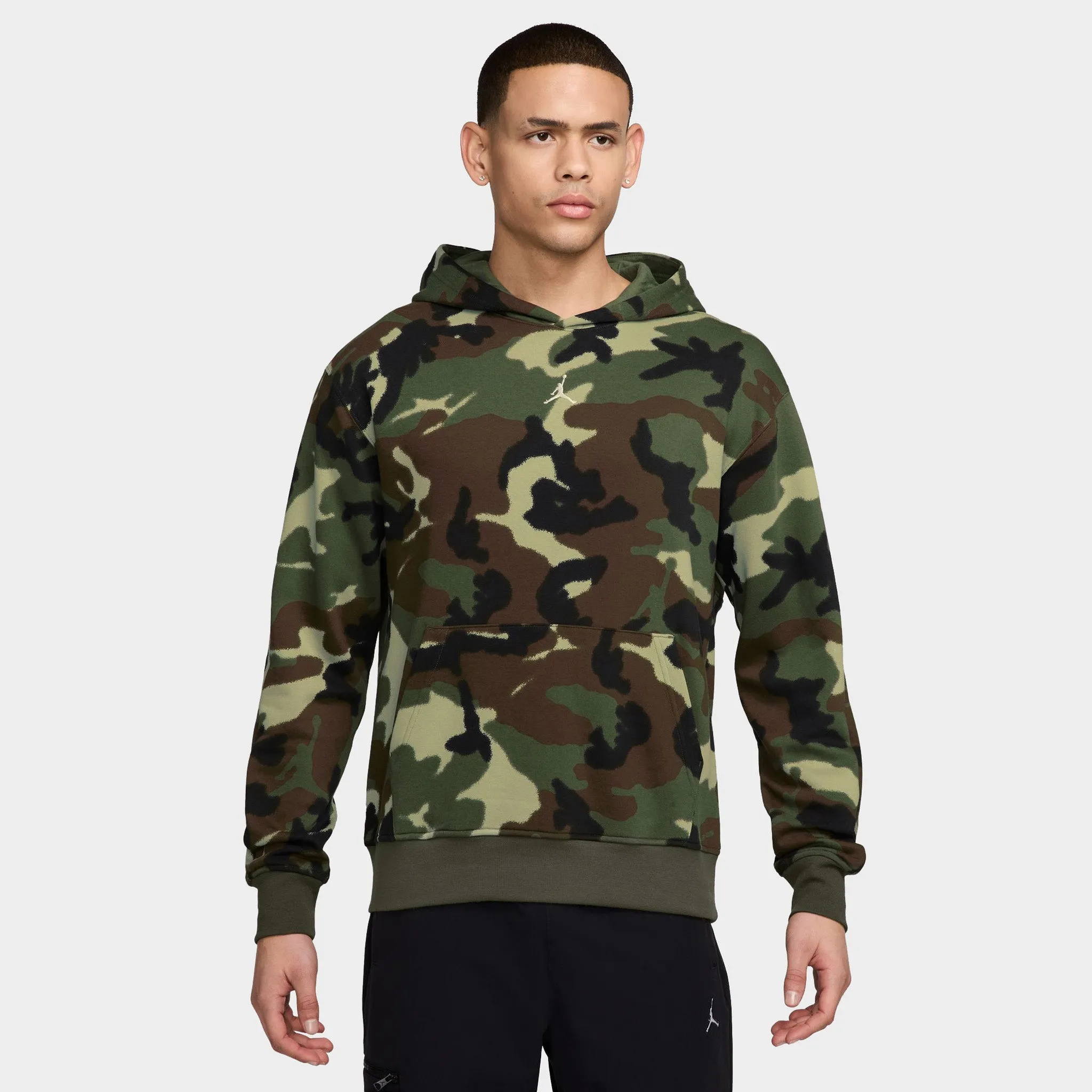 Jordan MVP Statement All Over Print Hoodie Light Olive / Sail - Sail sold by JD Sports