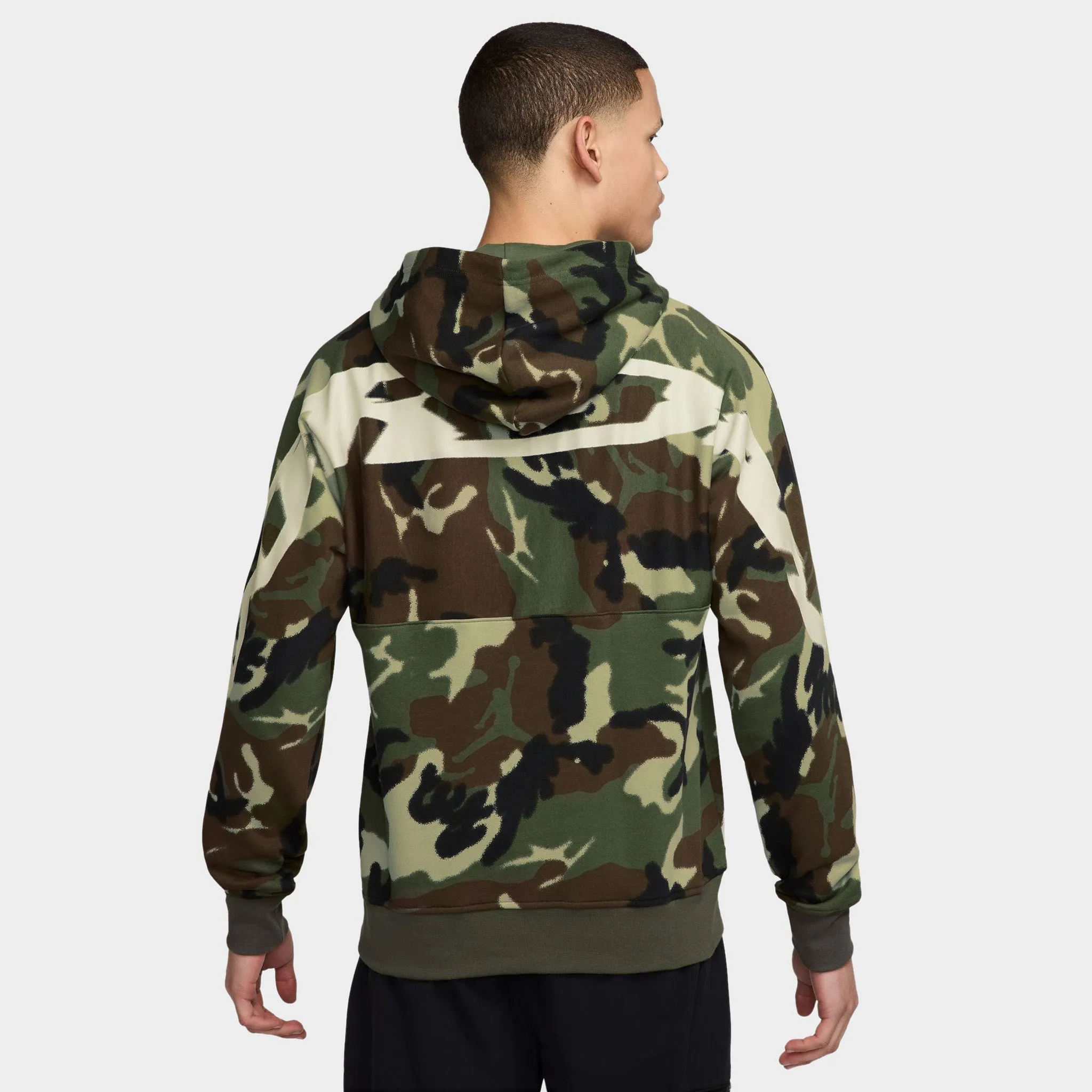 Jordan MVP Statement All Over Print Hoodie Light Olive / Sail - Sail sold by JD Sports product image thumbnail 2