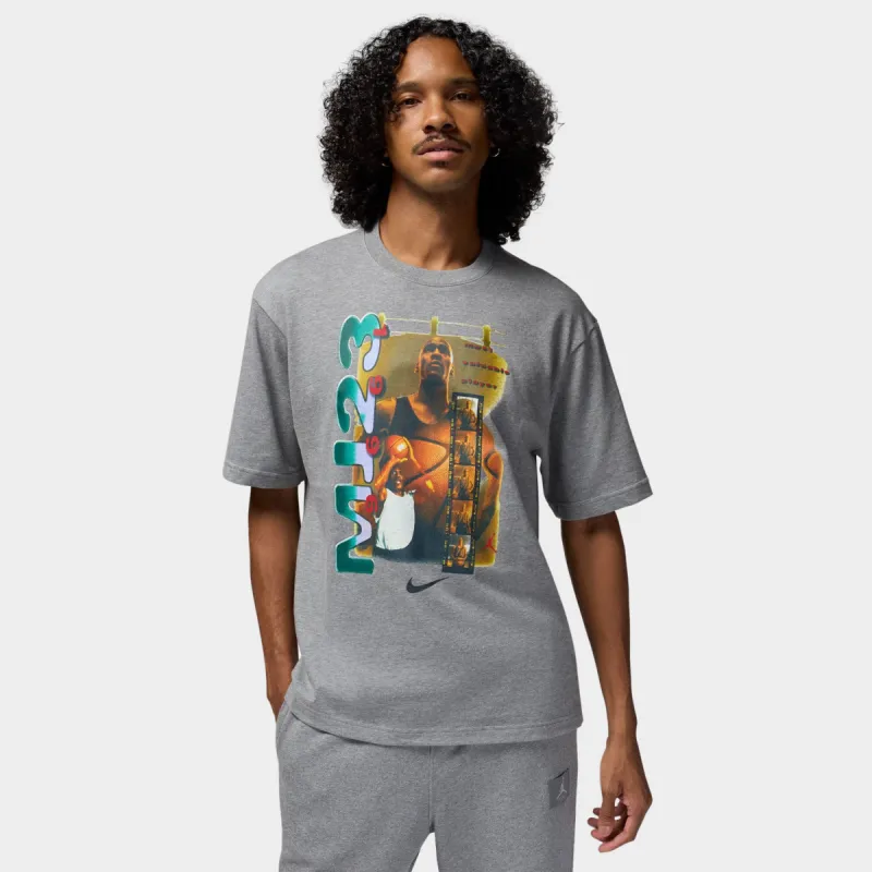 Jordan MJ23 Graphic T-Shirt Carbon Heather / Black sold by JD Sports