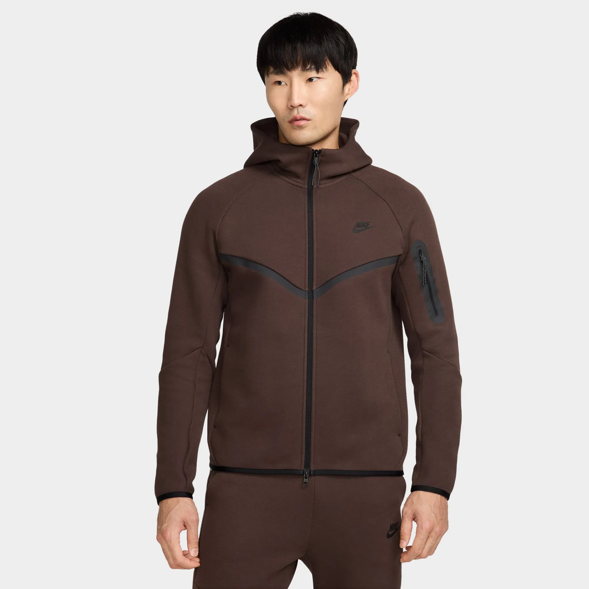 Nike Sportswear Tech Fleece Full Zip Windrunner Baroque Brown / Black sold by JD Sports