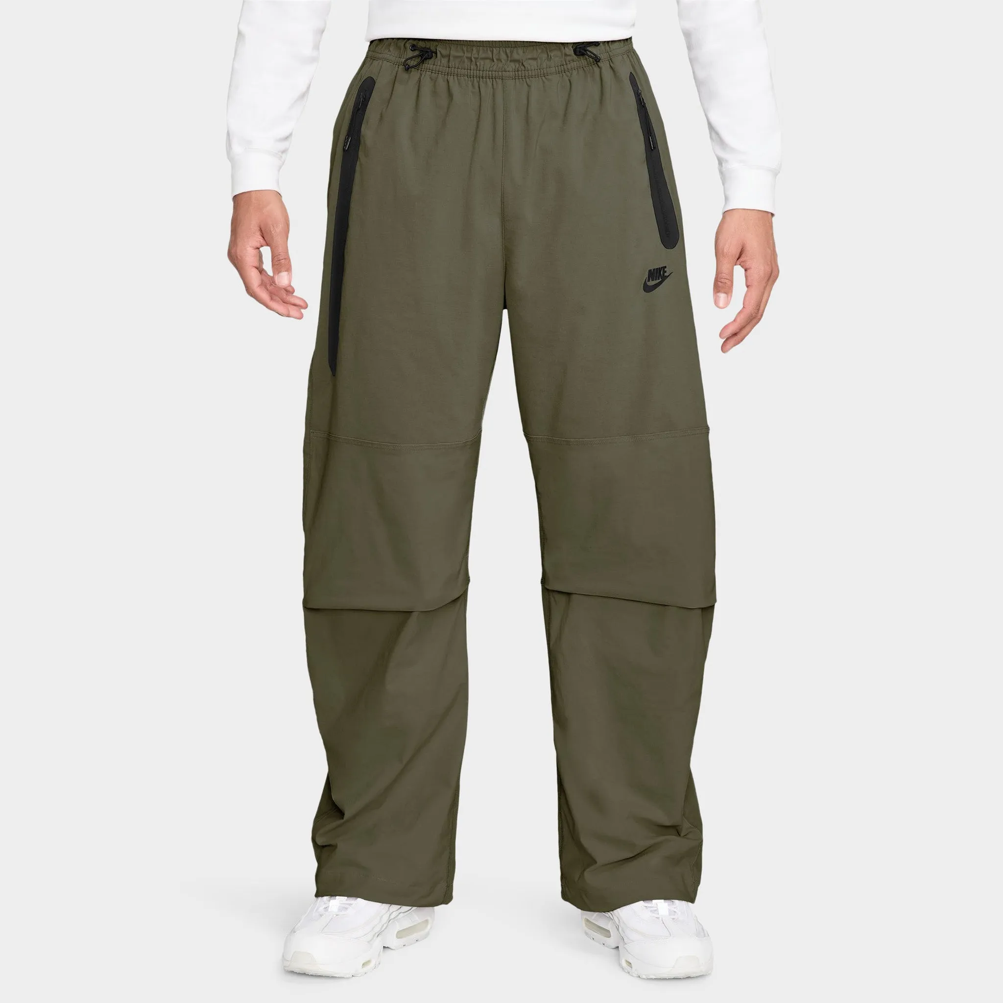 Nike Tech Woven Oversized Pants Medium Olive / Medium Olive - Black sold by JD Sports