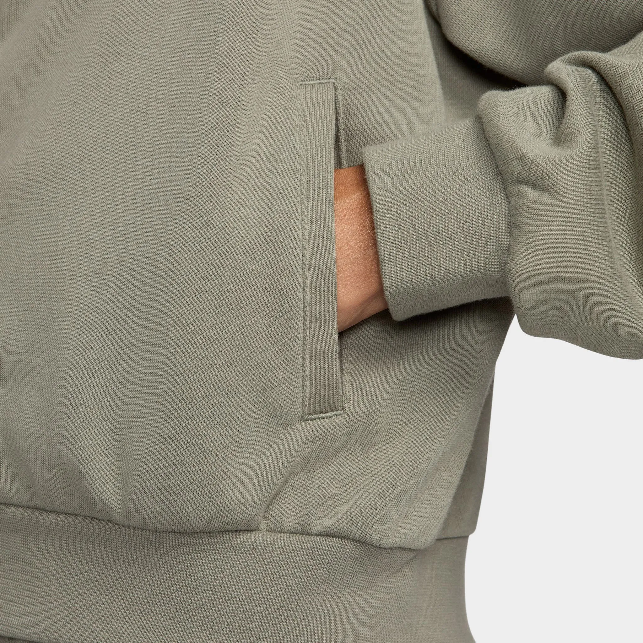 Nike Sportswear Women's Loose Full-Zip French Terry Hoodie Light Army / Sail sold by JD Sports product image thumbnail 5