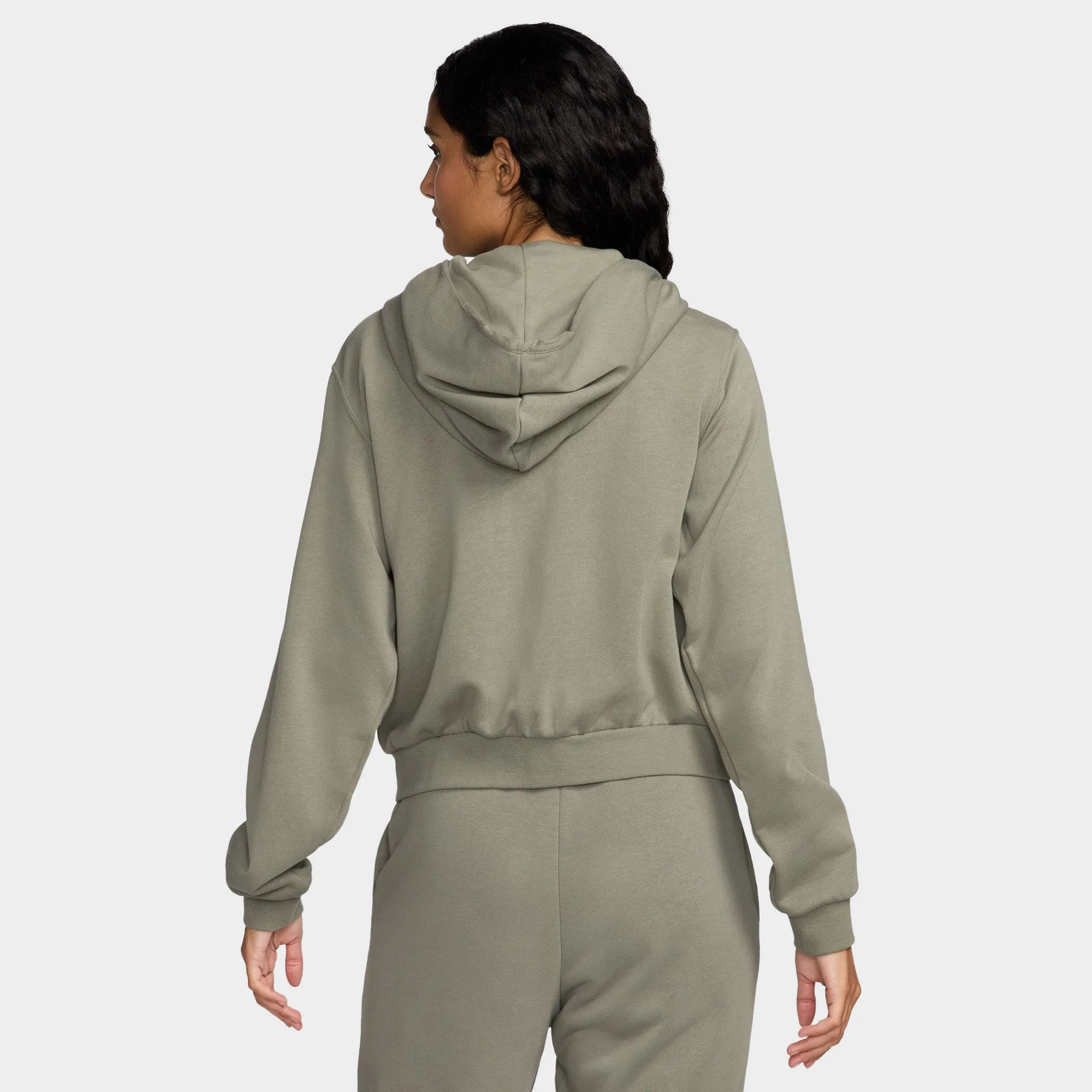 Nike Sportswear Women's Loose Full-Zip French Terry Hoodie Light Army / Sail sold by JD Sports product image thumbnail 2