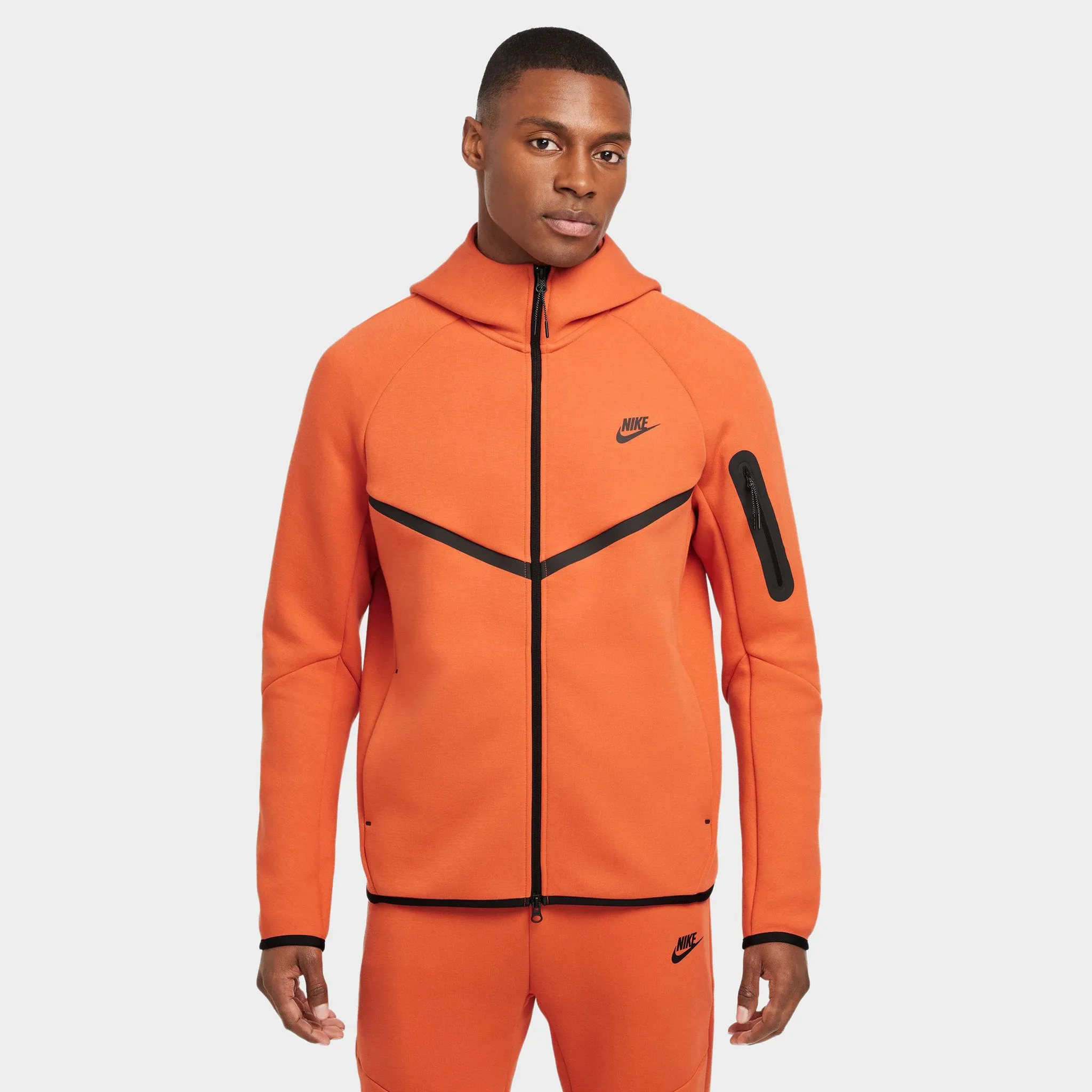 Nike Tech Fleece Full-Zip Windrunner Hoodie Vintage Coral / Black sold by JD Sports