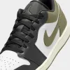 Jordan 1 Low Black / White - Medium Olive sold by JD Sports
