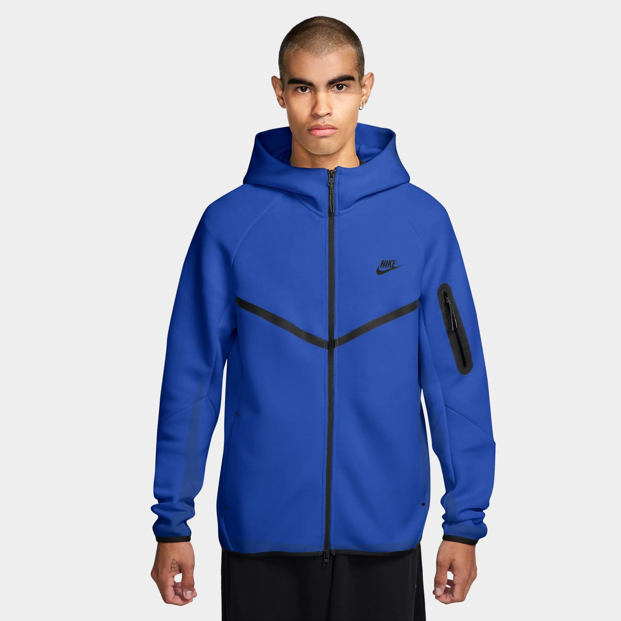 Nike Sportswear Tech Fleece Full Zip Windrunner Hoodie Game Royal / Black sold by JD Sports