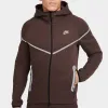 Nike Sportswear Tech Fleece Full-Zip Windrunner Baroque Brown / Bemis Silver sold by JD Sports