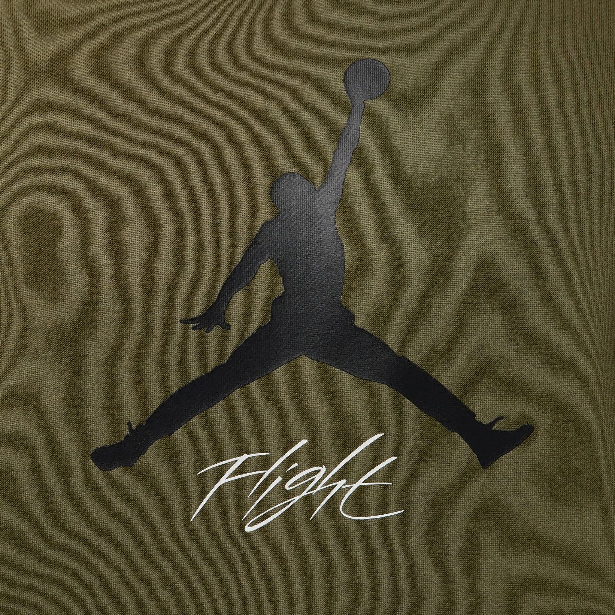 Jordan Essentials Fleece Baseline Hoodie Medium Olive / Black - White sold by JD Sports product image thumbnail 4