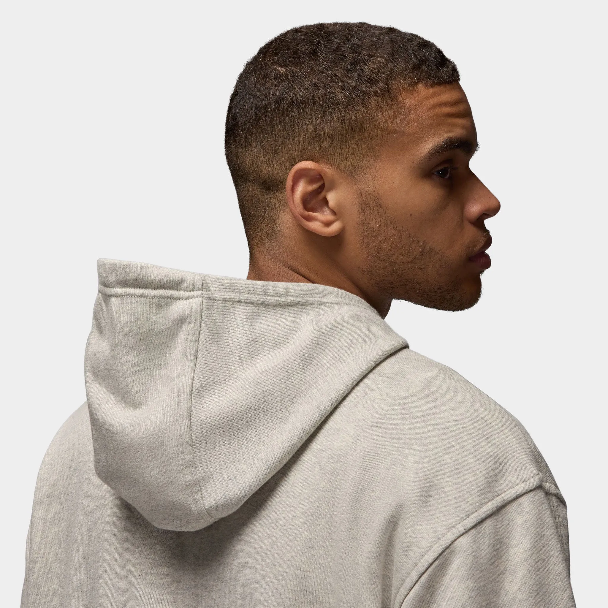 Jordan Dri-FIT Sport Crossover Fleece Pullover Hoodie Grey Heather / White sold by JD Sports product image thumbnail 3