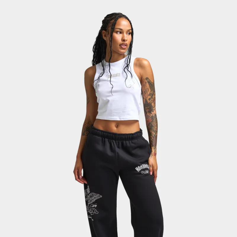 Hoodrich Women's Cosy Racer Tank Top White / Oxford Tan sold by JD Sports