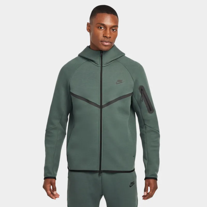 Nike Tech Fleece Full-Zip Windrunner Hoodie Vintage Green / Black sold by JD Sports