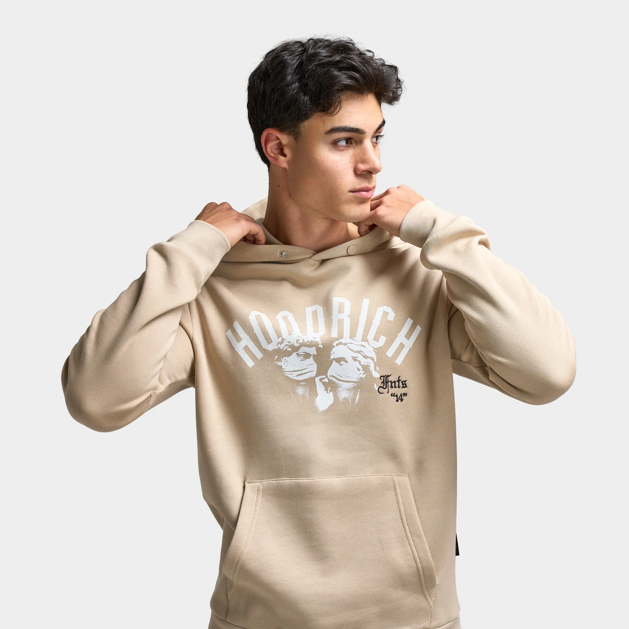 Hoodrich Conquer Hoodie Oxford Tan / White - Ashphalt sold by JD Sports product image thumbnail 4