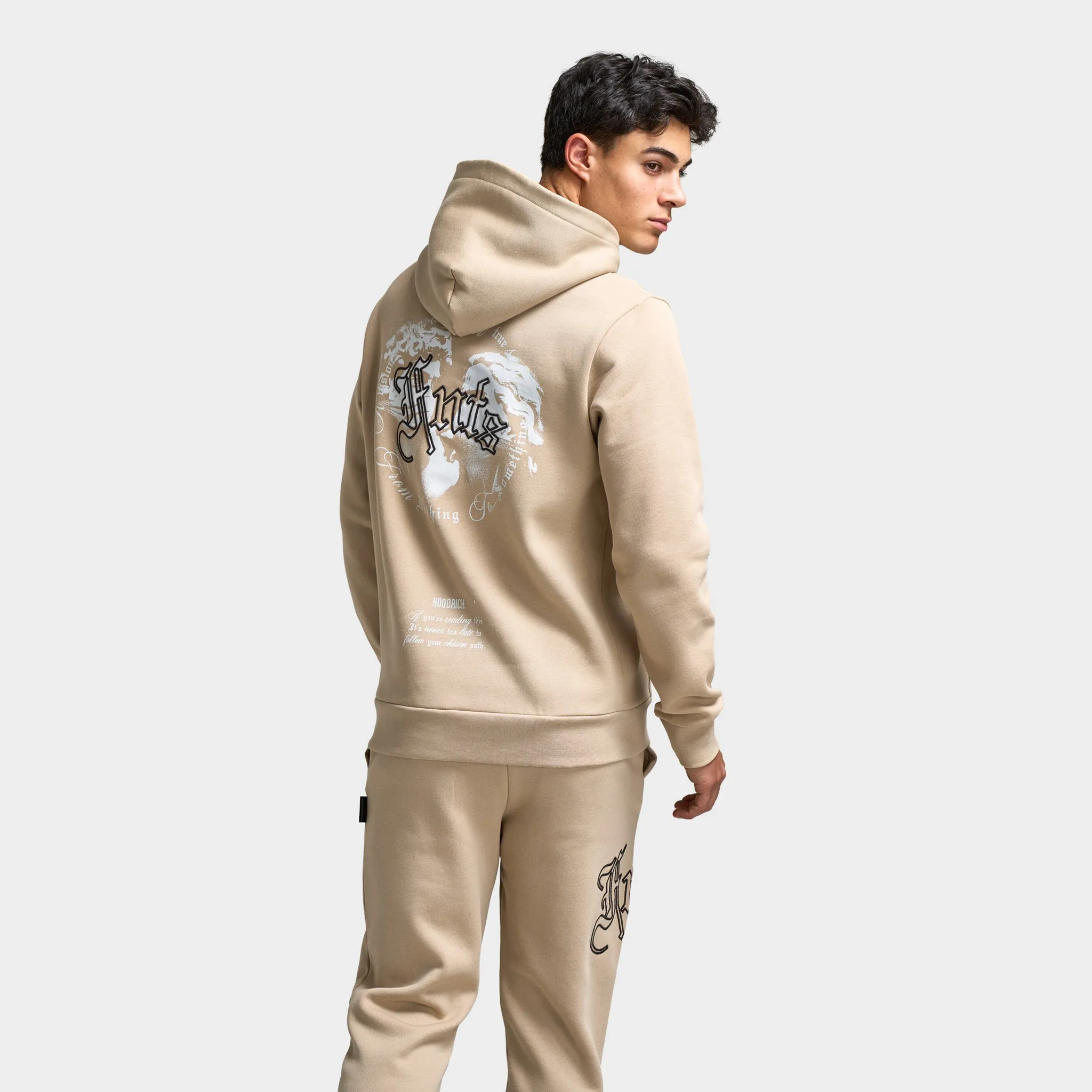 Hoodrich Conquer Hoodie Oxford Tan / White - Ashphalt sold by JD Sports product image thumbnail 2