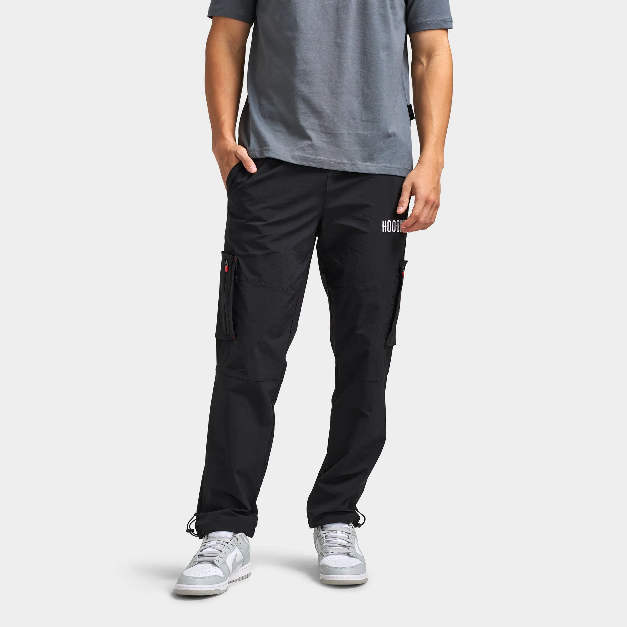 Hoodrich Flames Woven Pants / Black sold by JD Sports