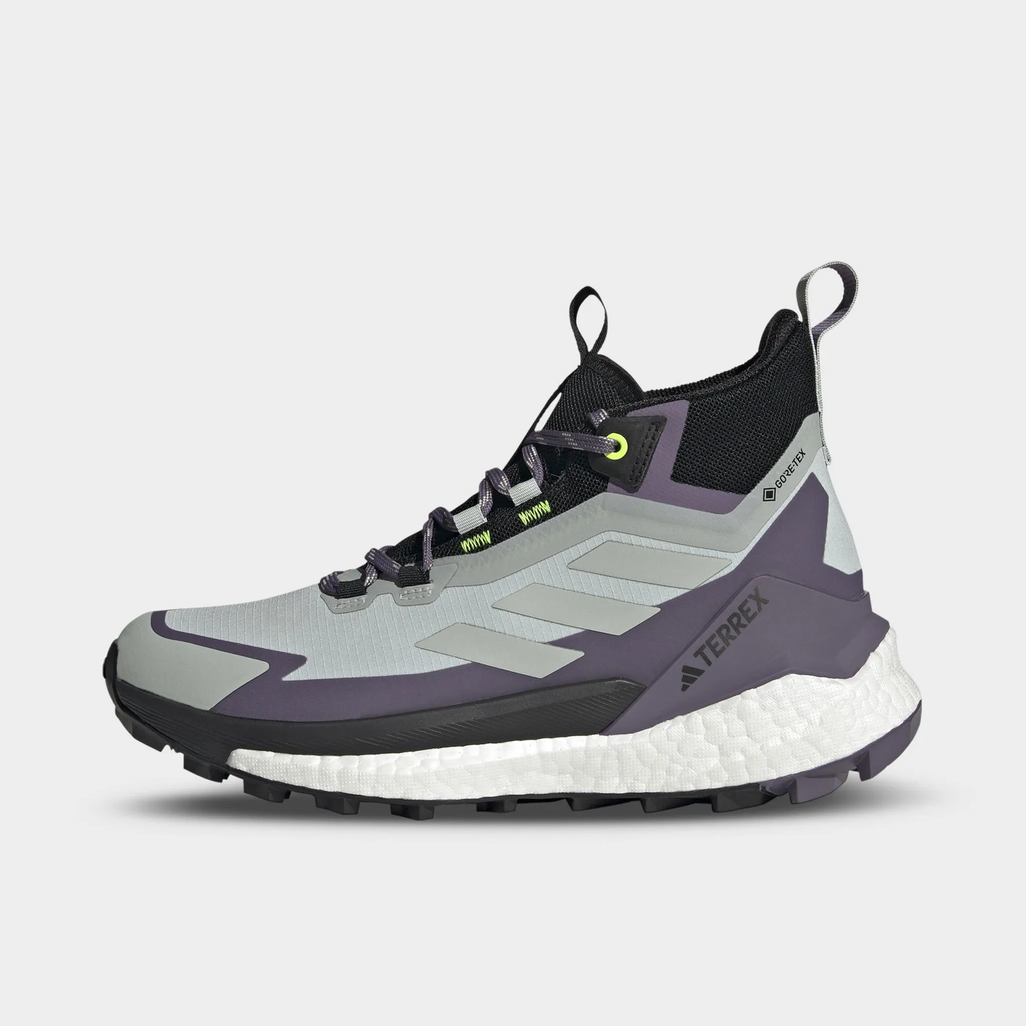 adidas Women's Terrex Free Hiker 2.0 GTX Silver / Lucid Lemon sold by JD Sports