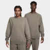 Nike Nocta NRG Fleece Crewneck Olive Grey / Moon Fossil sold by JD Sports