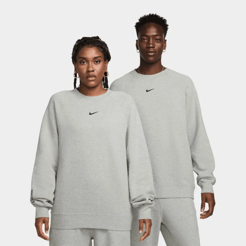 Nike NOCTA NRG Fleece Crewneck Dark Heather Grey / Black sold by JD Sports