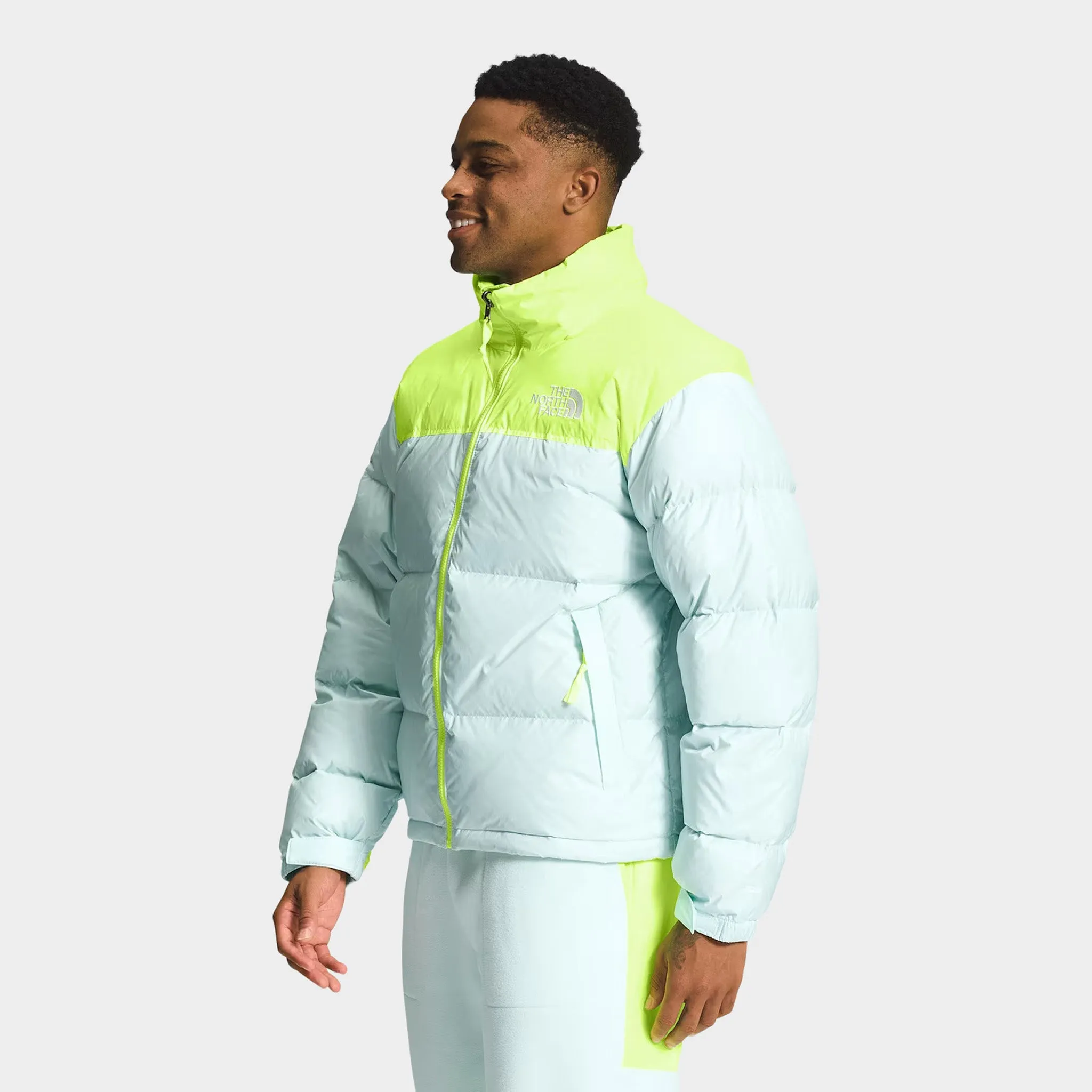 The North Face 1996 Retro Nuptse Jacket Skylight Blue / LED Yellow sold by JD Sports product image thumbnail 3