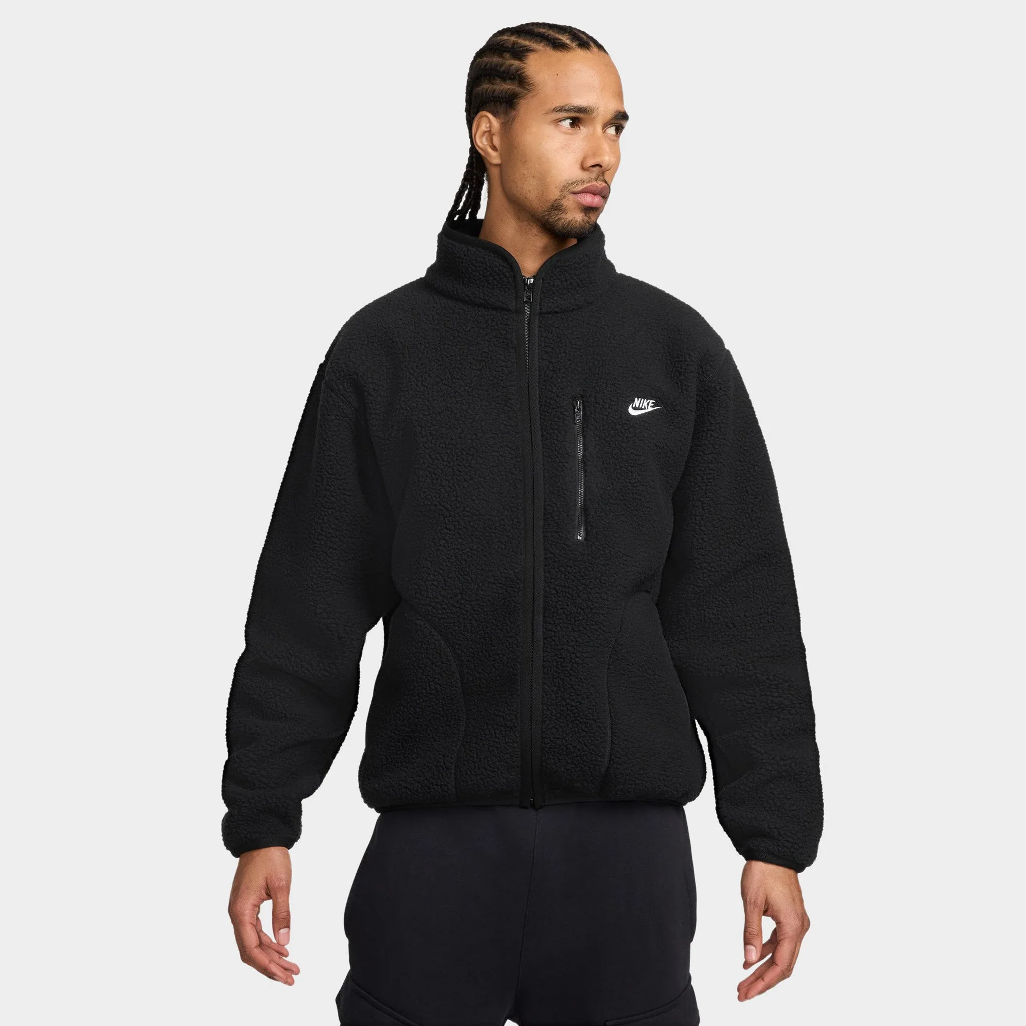 Nike Sportswear Club Fleece Jacket Black / White sold by JD Sports
