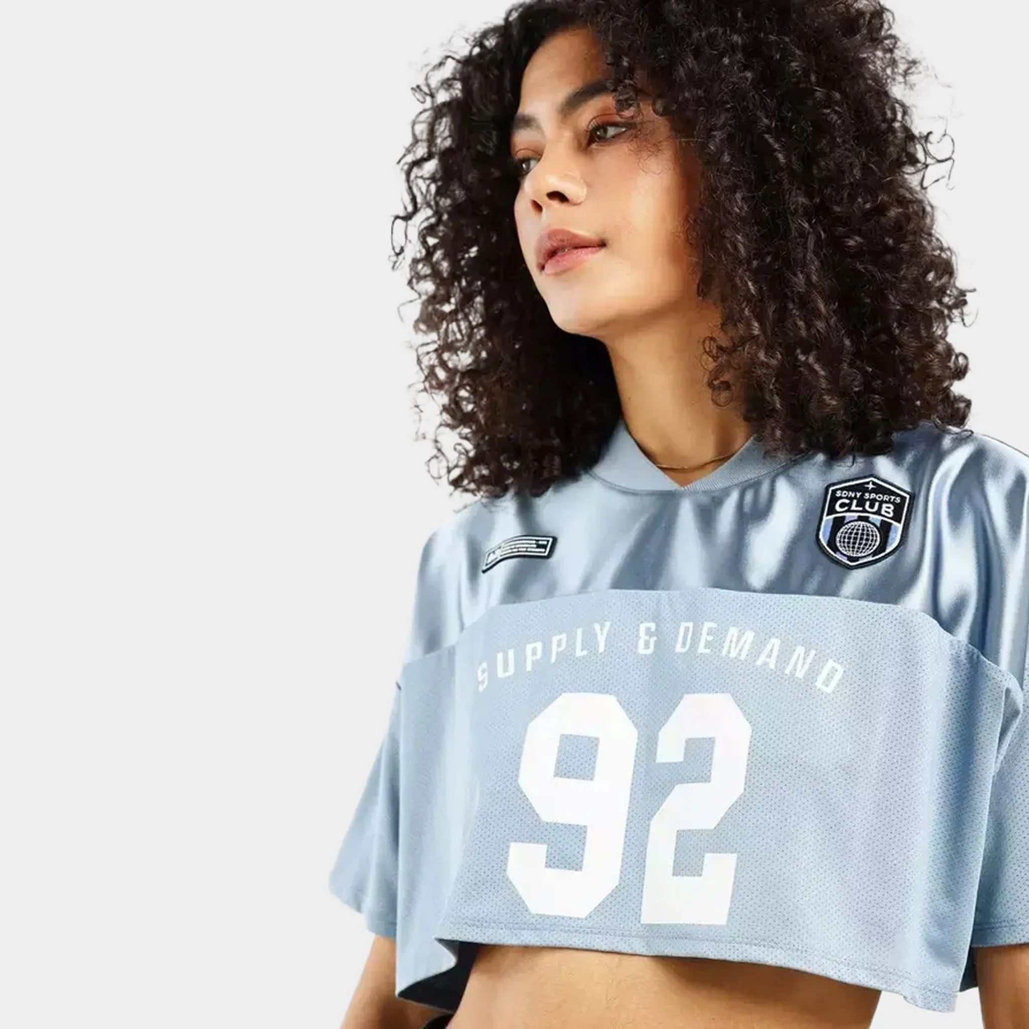 Supply & Demand Women's Fyre Club T-shirt / Dusty Blue sold by JD Sports product image thumbnail 3