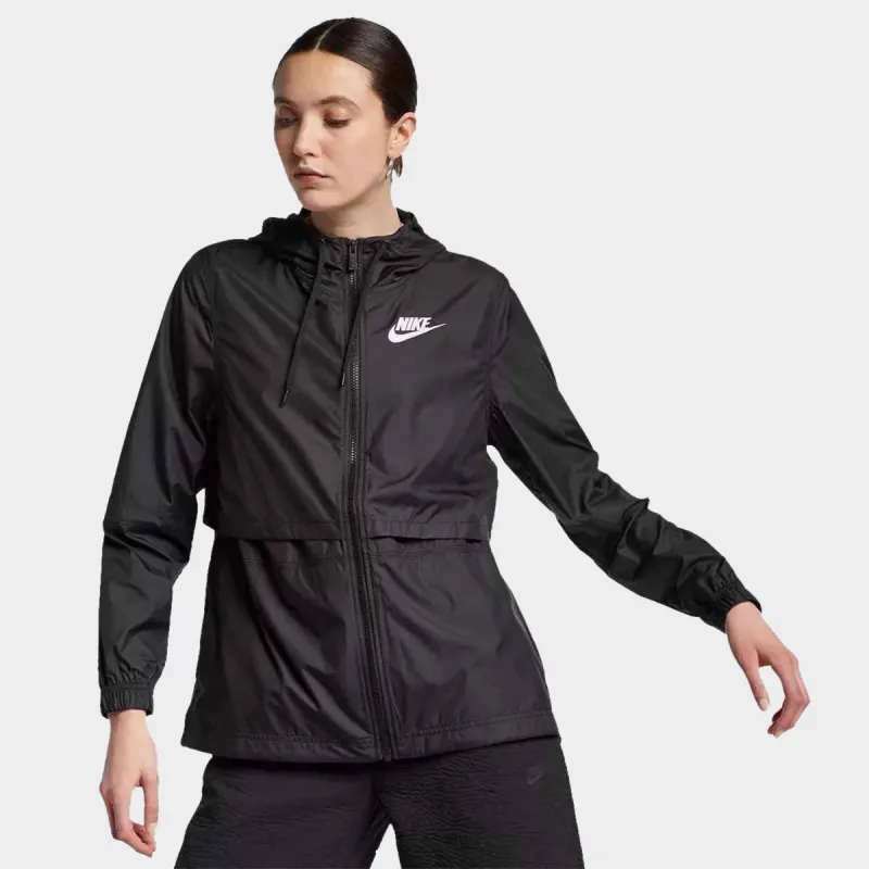 Nike Sportswear Women's Repel Woven Jacket Black / Black - White sold by JD Sports