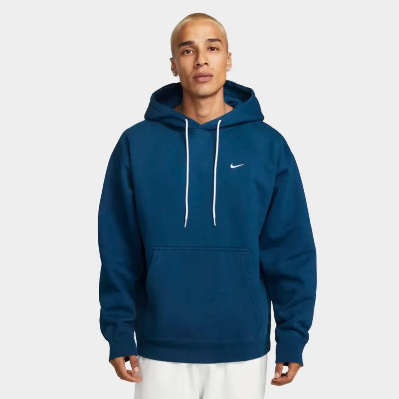 Nike Solo Swoosh Fleece Hoodie Valerian Blue / White sold by JD Sports