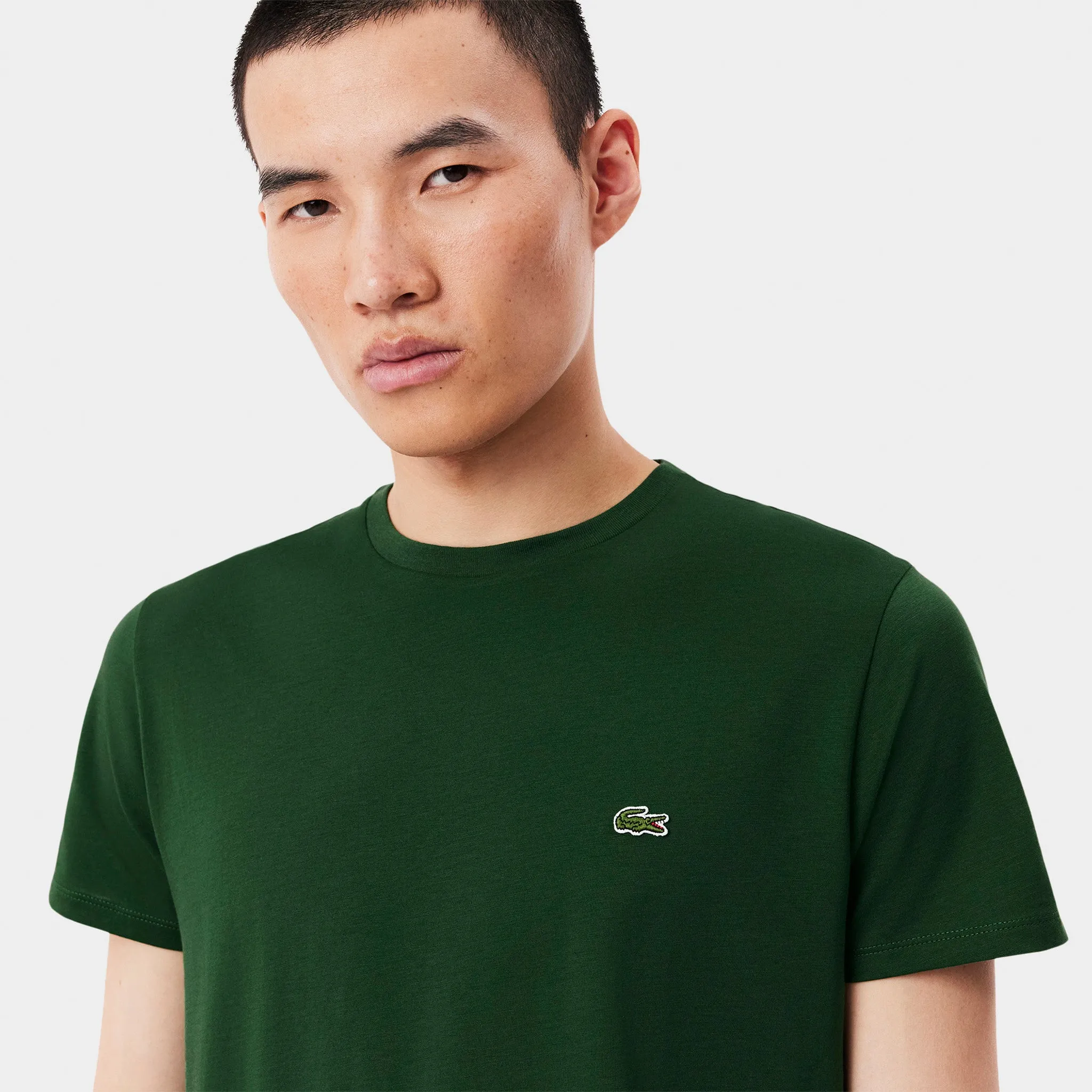 Lacoste Pima Cotton T-Shirt / Green sold by JD Sports product image thumbnail 3