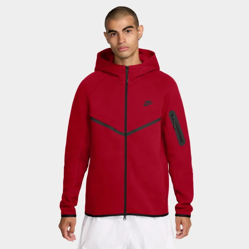 Nike Tech Fleece Full-Zip Windrunner Hoodie Gym Red / Black sold by JD Sports