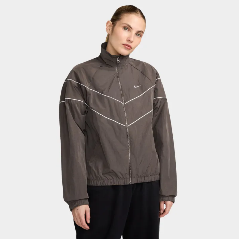 Nike Sportswear Women's Loose UV Woven Full Zip Jacket Ironstone / White sold by JD Sports