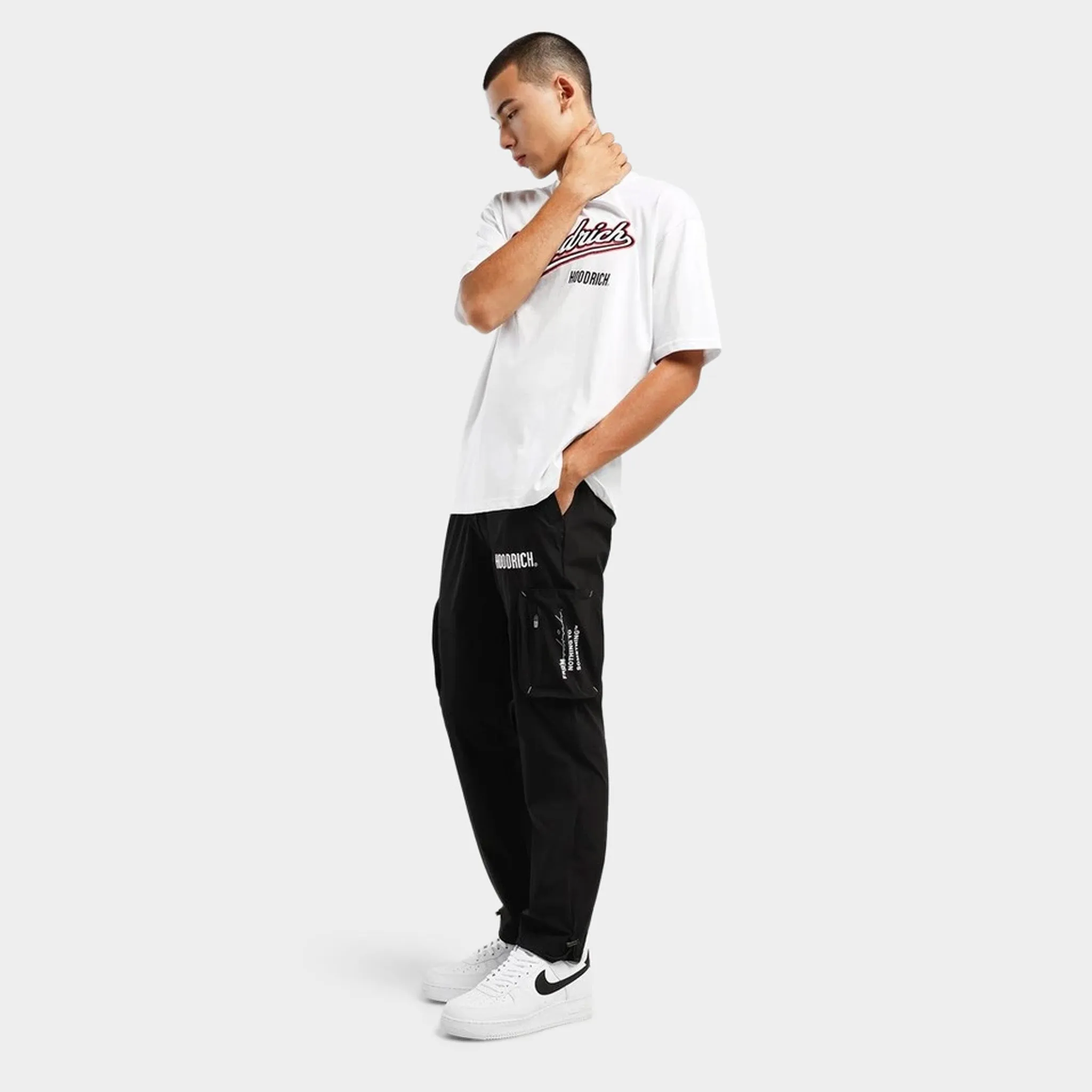 Hoodrich Coalition Woven Cargo Pants Black / White - Lychee sold by JD Sports product image thumbnail 4