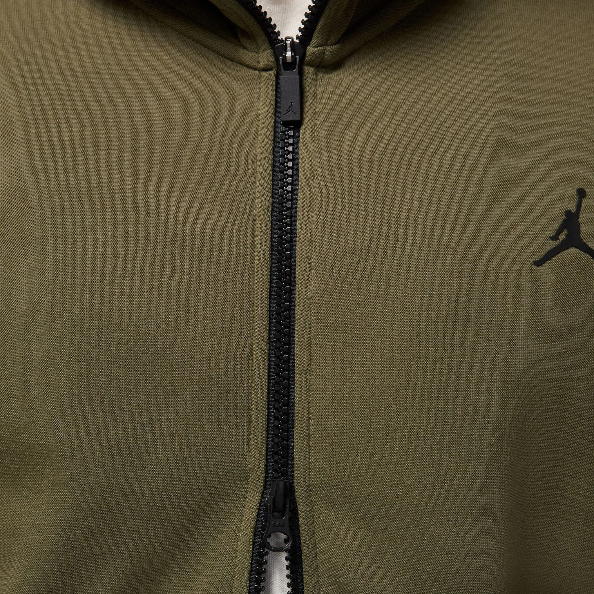 Jordan Sport Hoop Fleece Dri-FIT Full Zip Hoodie Medium Olive / Cargo Khaki sold by JD Sports product image thumbnail 5