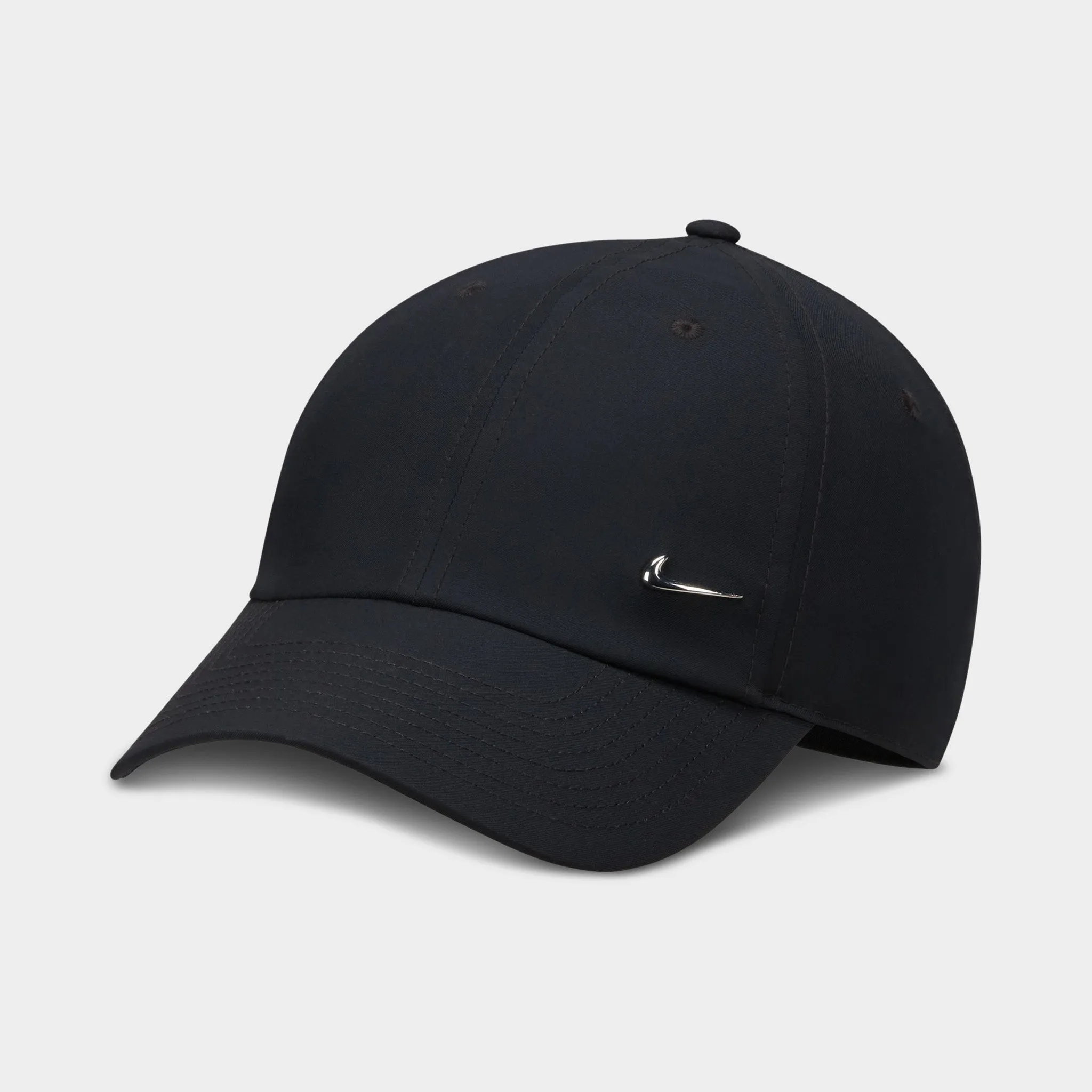 Nike Club Unstructured Metal Swoosh Cap Black / Silver sold by JD Sports