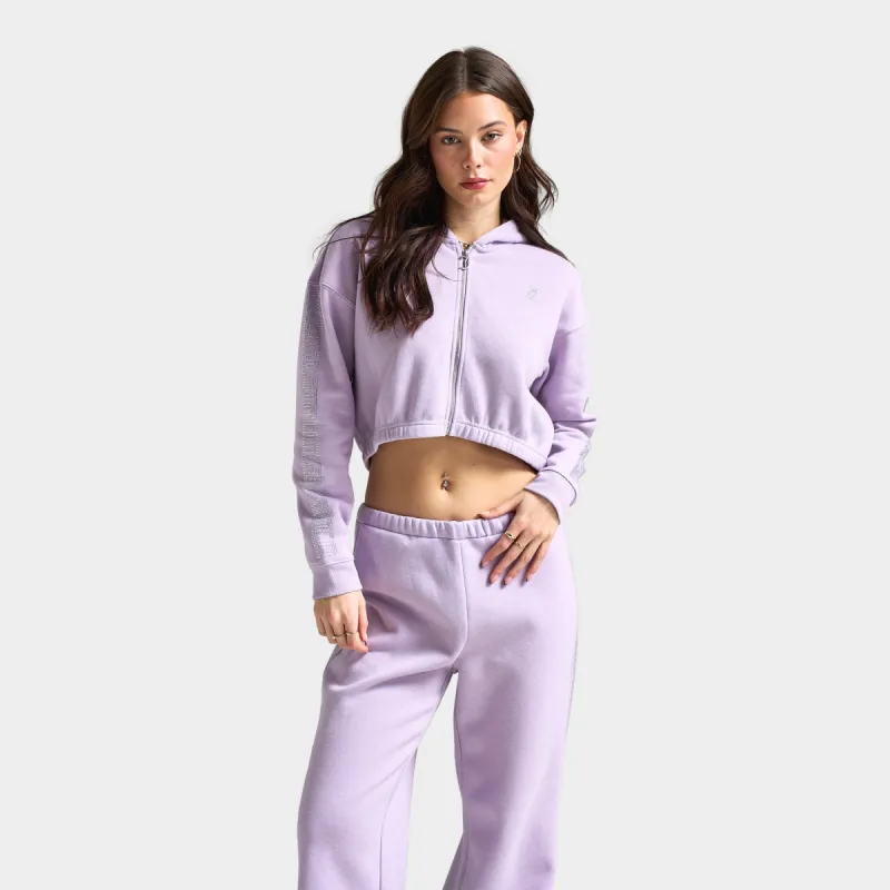 Juicy Couture Women's Cropped Zip Hoodie / Orchid Petal sold by JD Sports