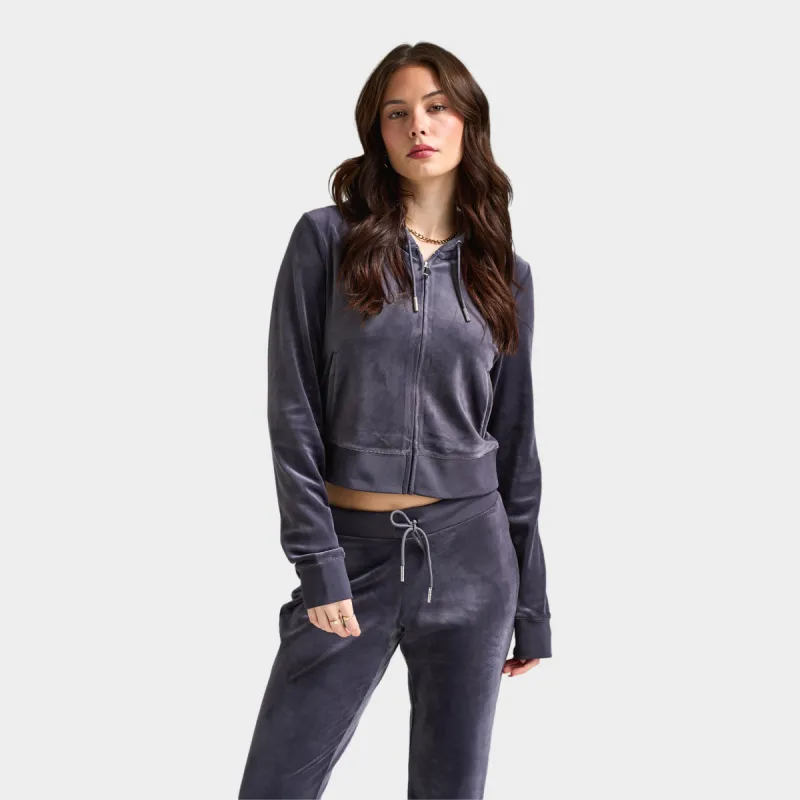 Juicy Couture Women's OG Bling Hoodie / Titanium sold by JD Sports