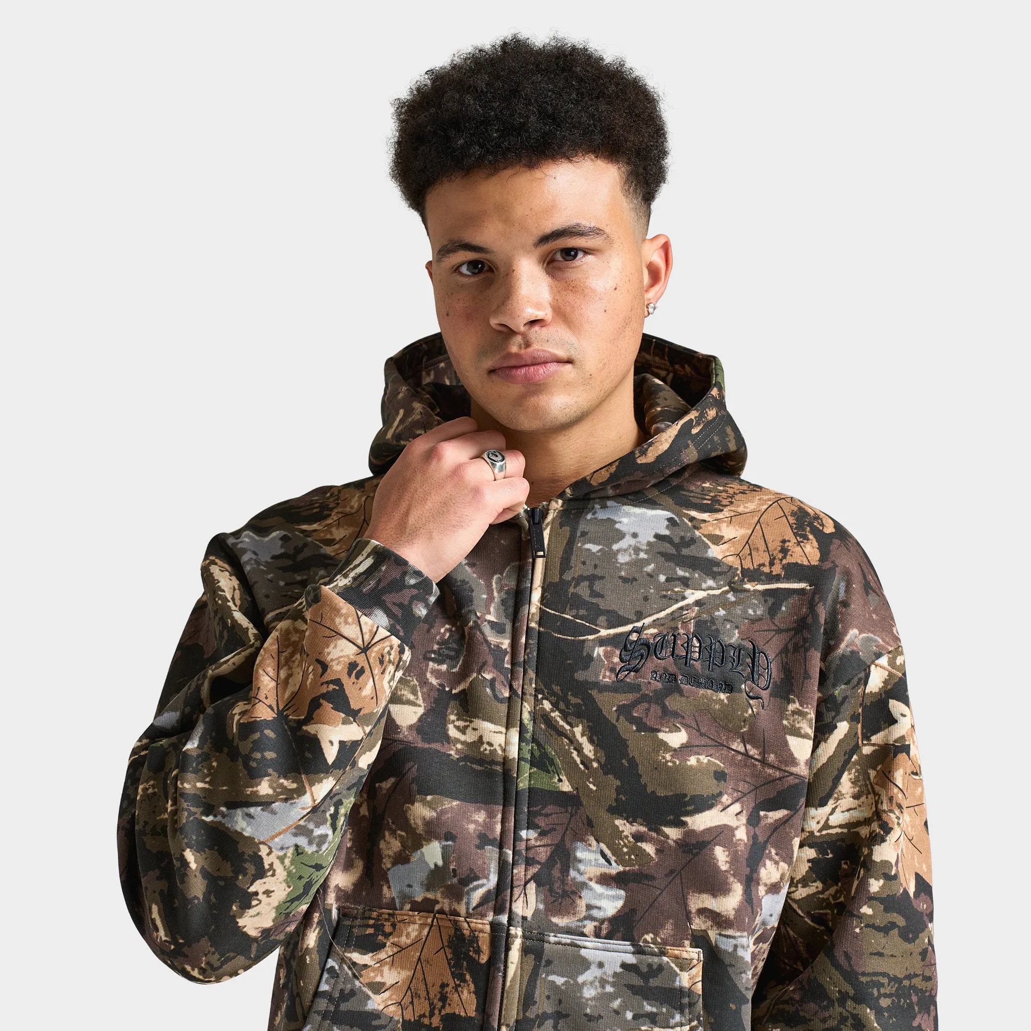Supply & Demand Realtree Full Zip Hoodie / Vetiver sold by JD Sports product image thumbnail 3
