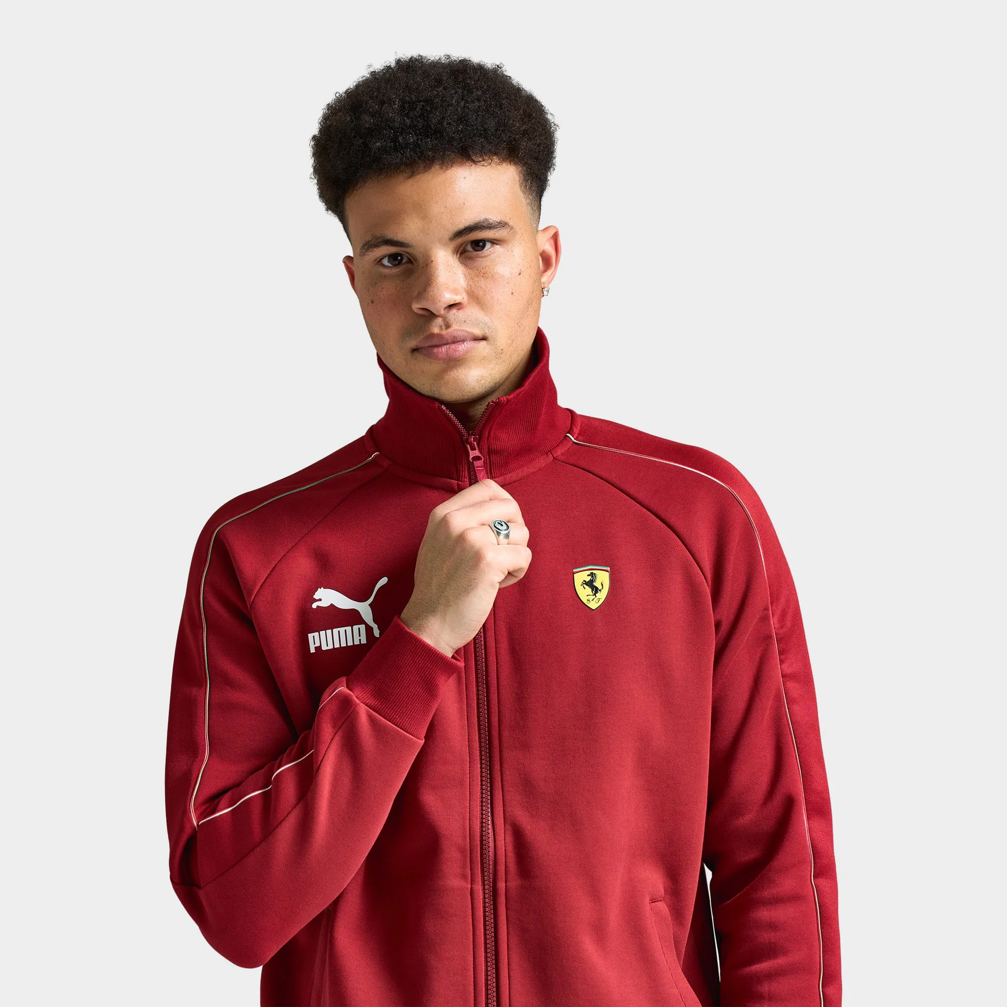 Puma Ferrari Iconic T7 Track Jacket Intense Red / Speed Yellow sold by JD Sports product image thumbnail 3