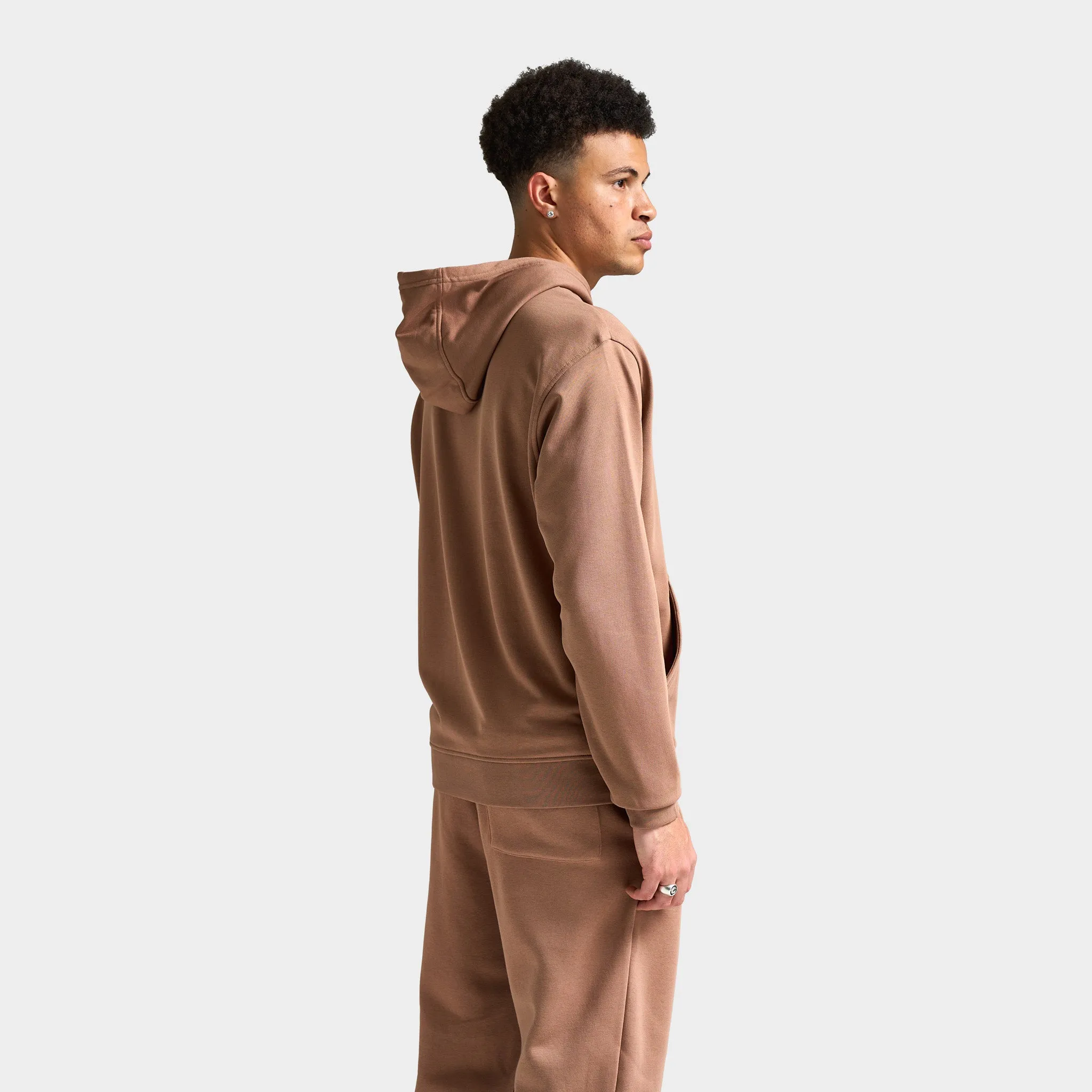 Jordan Dri-FIT Sport Crossover Fleece Pullover Hoodie Archaeo Brown / White sold by JD Sports product image thumbnail 2