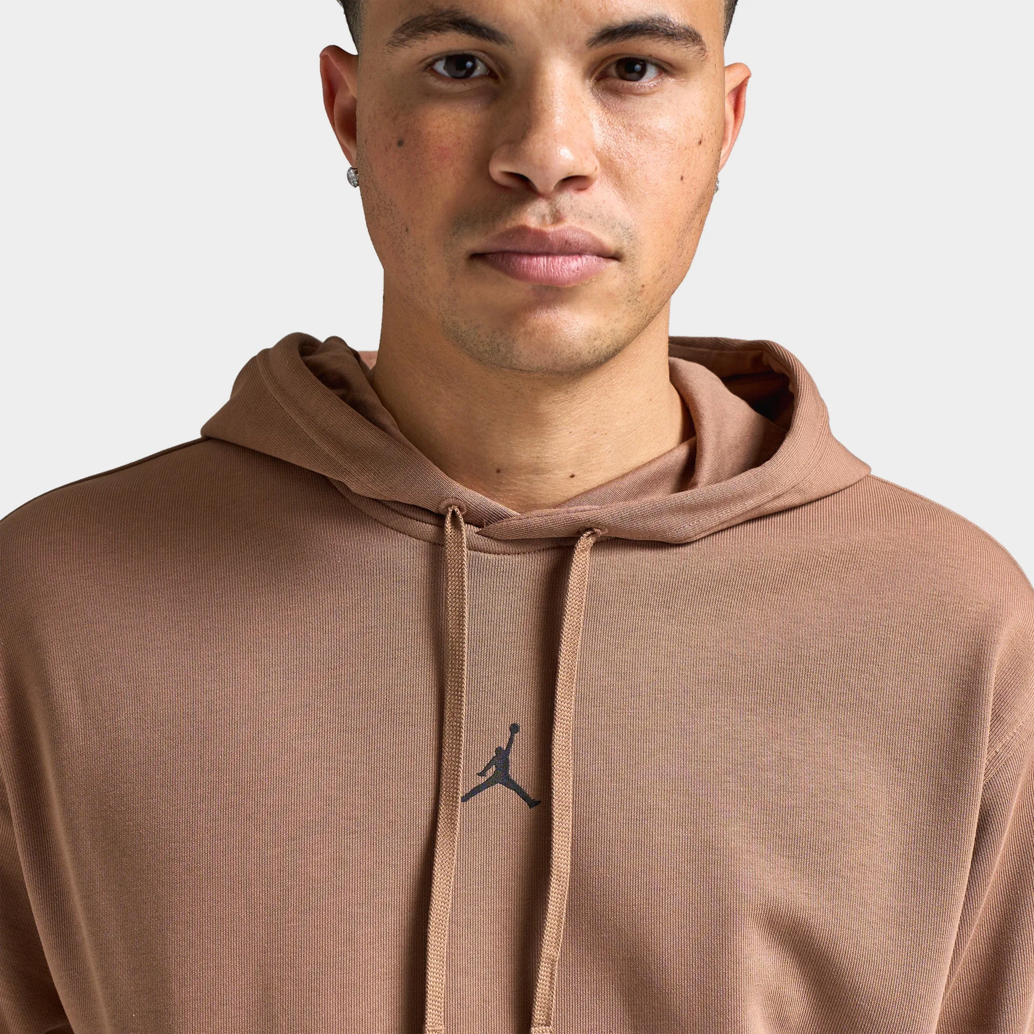Jordan Dri-FIT Sport Crossover Fleece Pullover Hoodie Archaeo Brown / White sold by JD Sports product image thumbnail 4