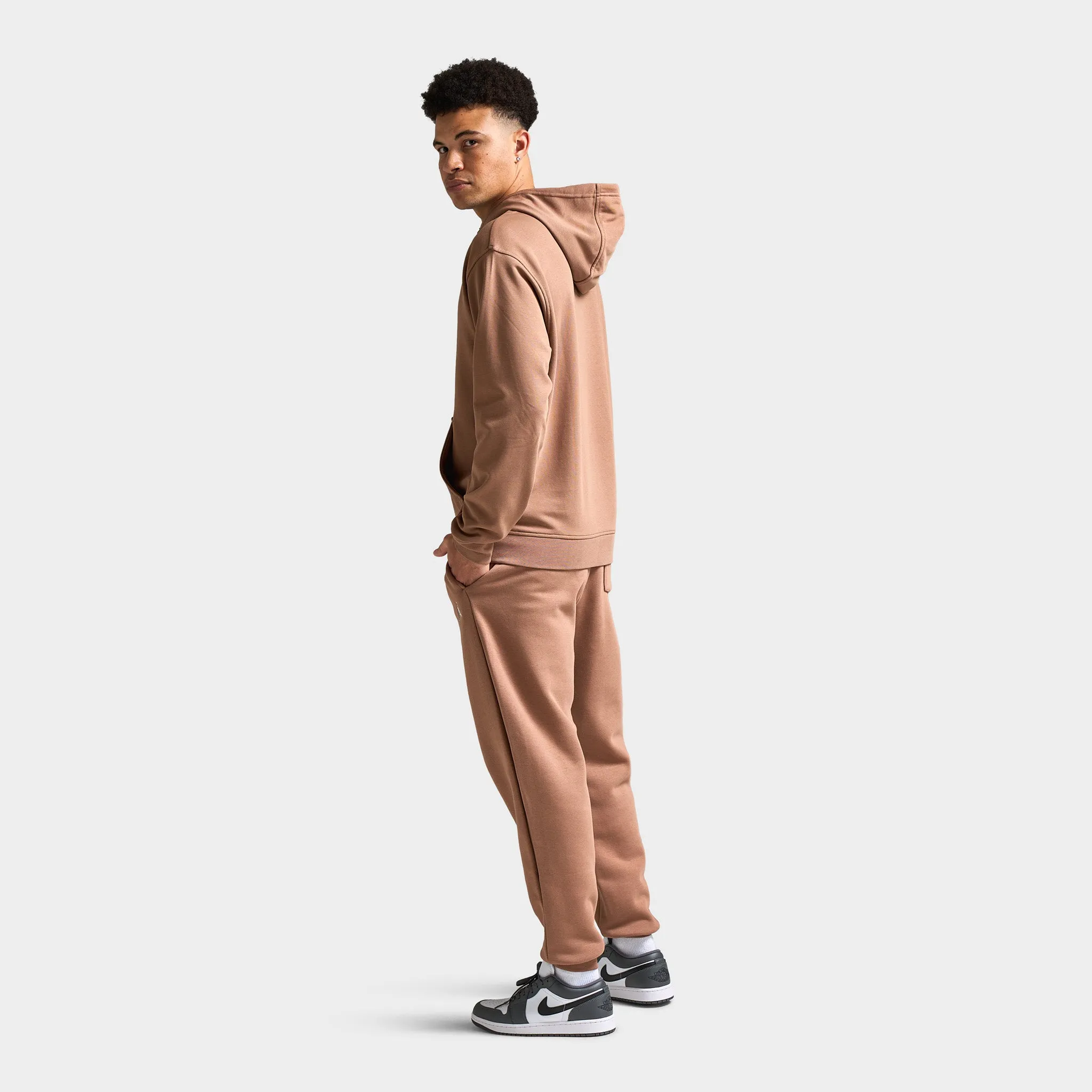 Jordan Dri-FIT Sport Crossover Fleece Pullover Hoodie Archaeo Brown / White sold by JD Sports product image thumbnail 5